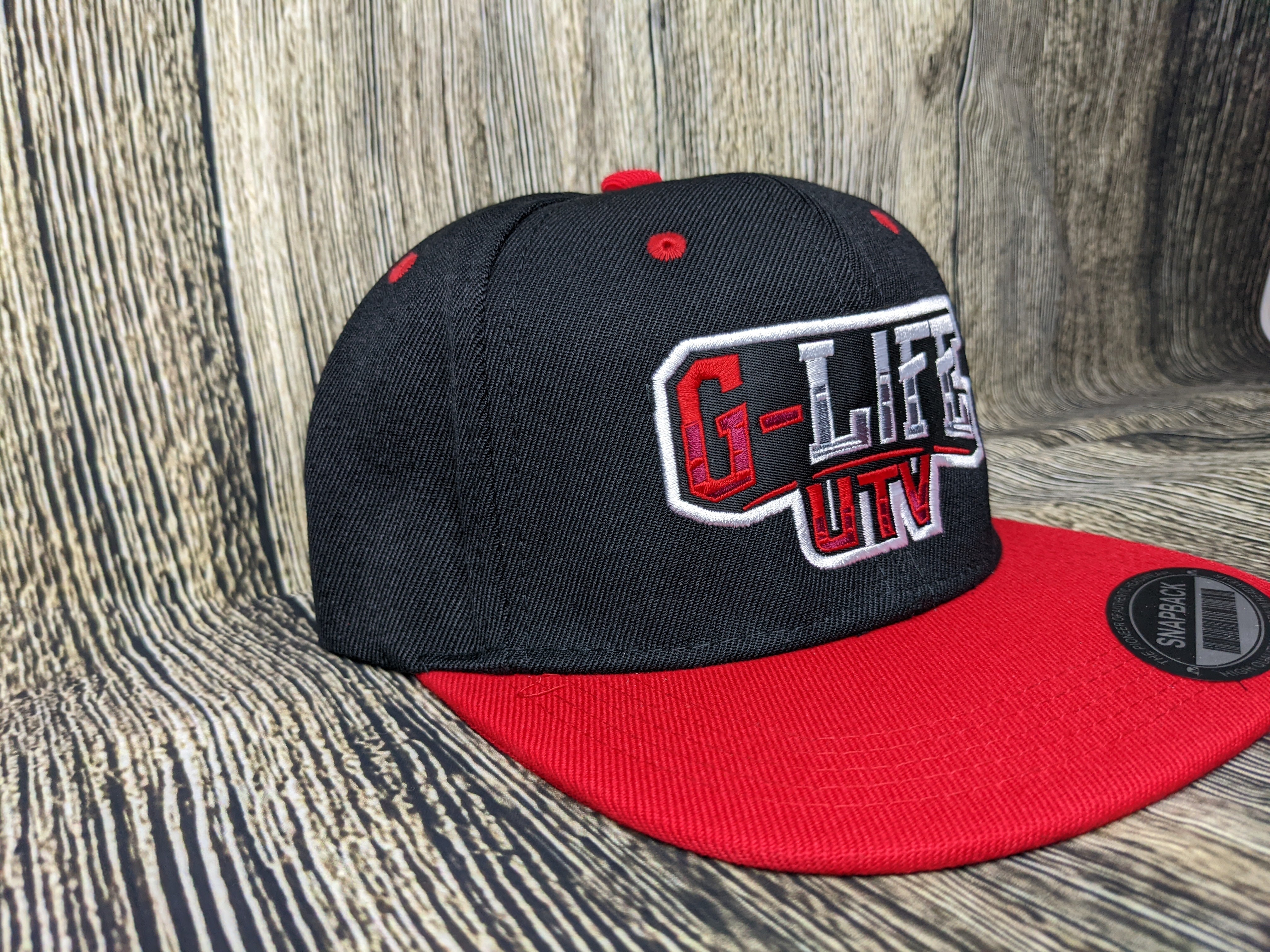 G Life UTV - Black/Red Snapback Hat