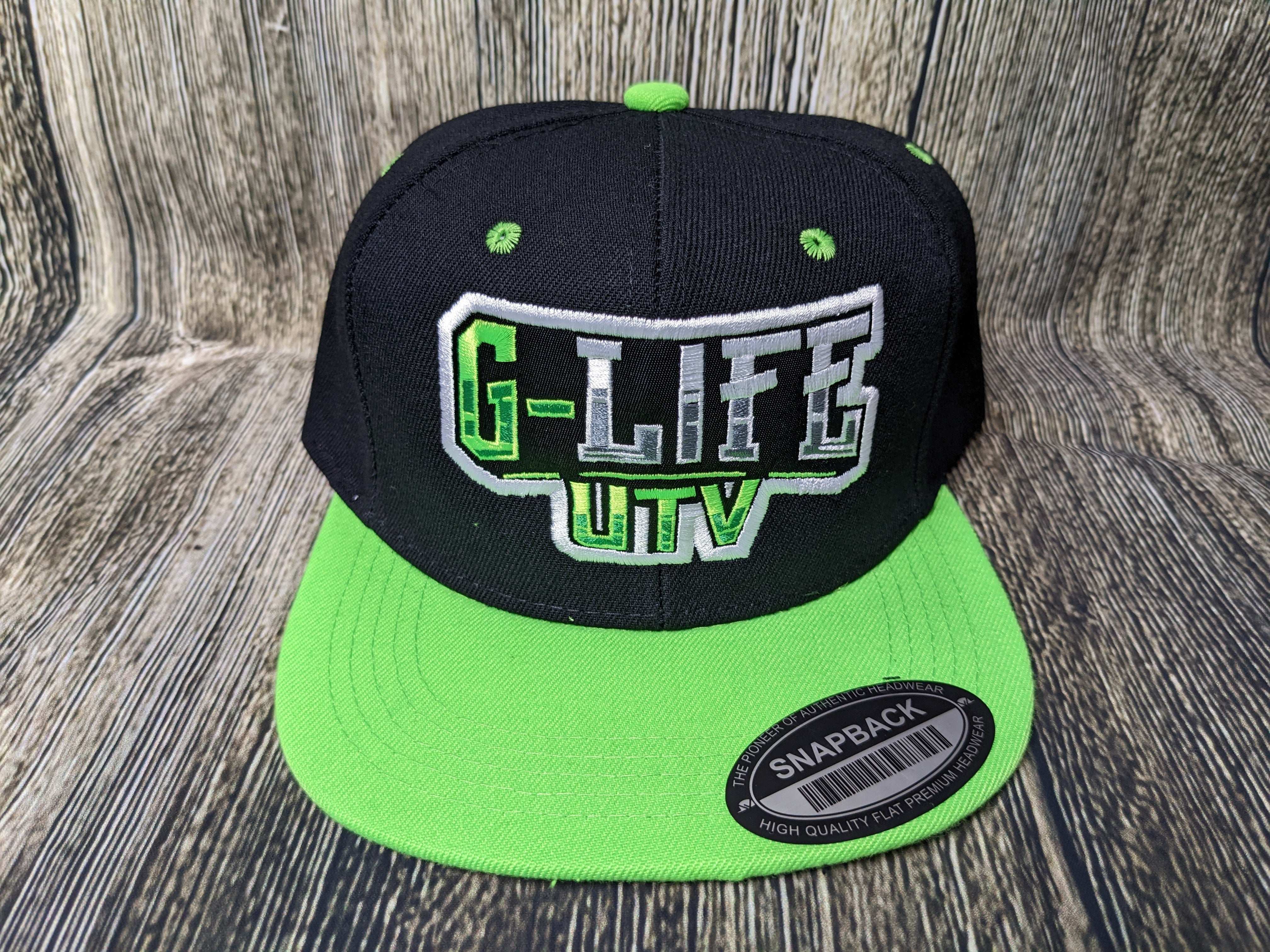 G Life UTV - Black/Green Snapback Hat