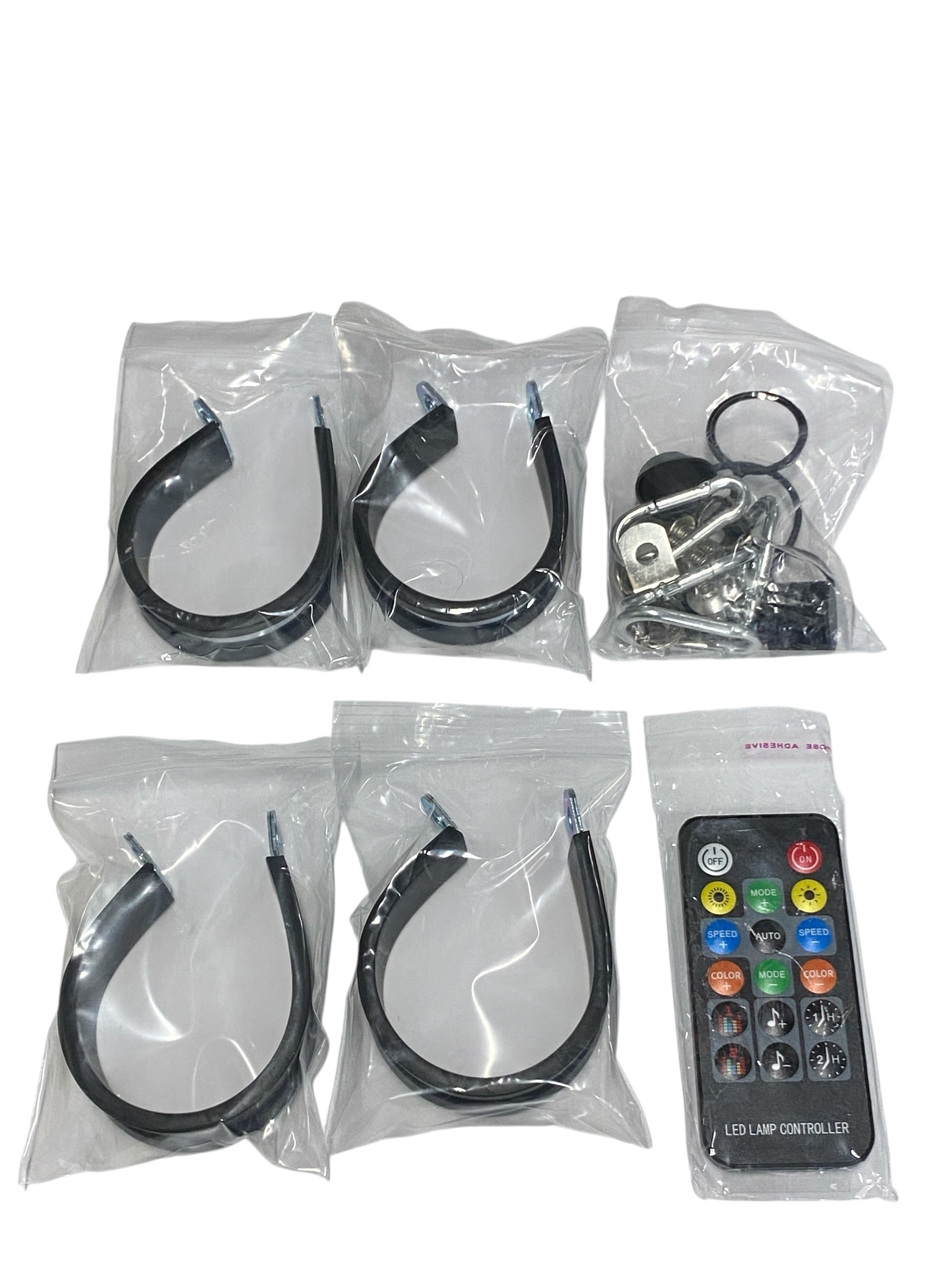 2' Full Color RGB Fat Whip Pair With Bluetooth/Remote