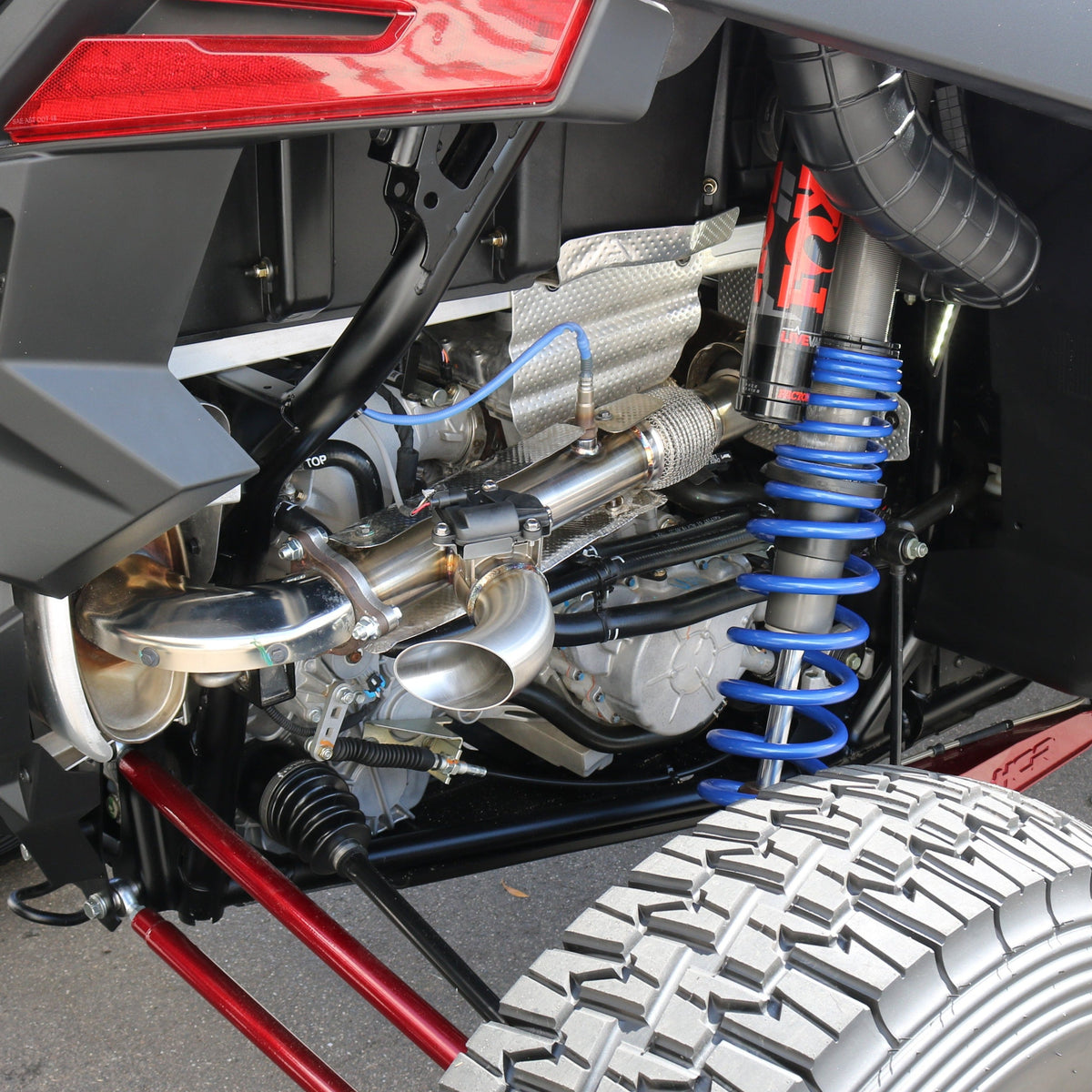 Evolution Powersports - Exhaust - Polaris RZR Turbo R/Pro S & Pro XP Shocker Electric Cutout Exhaust