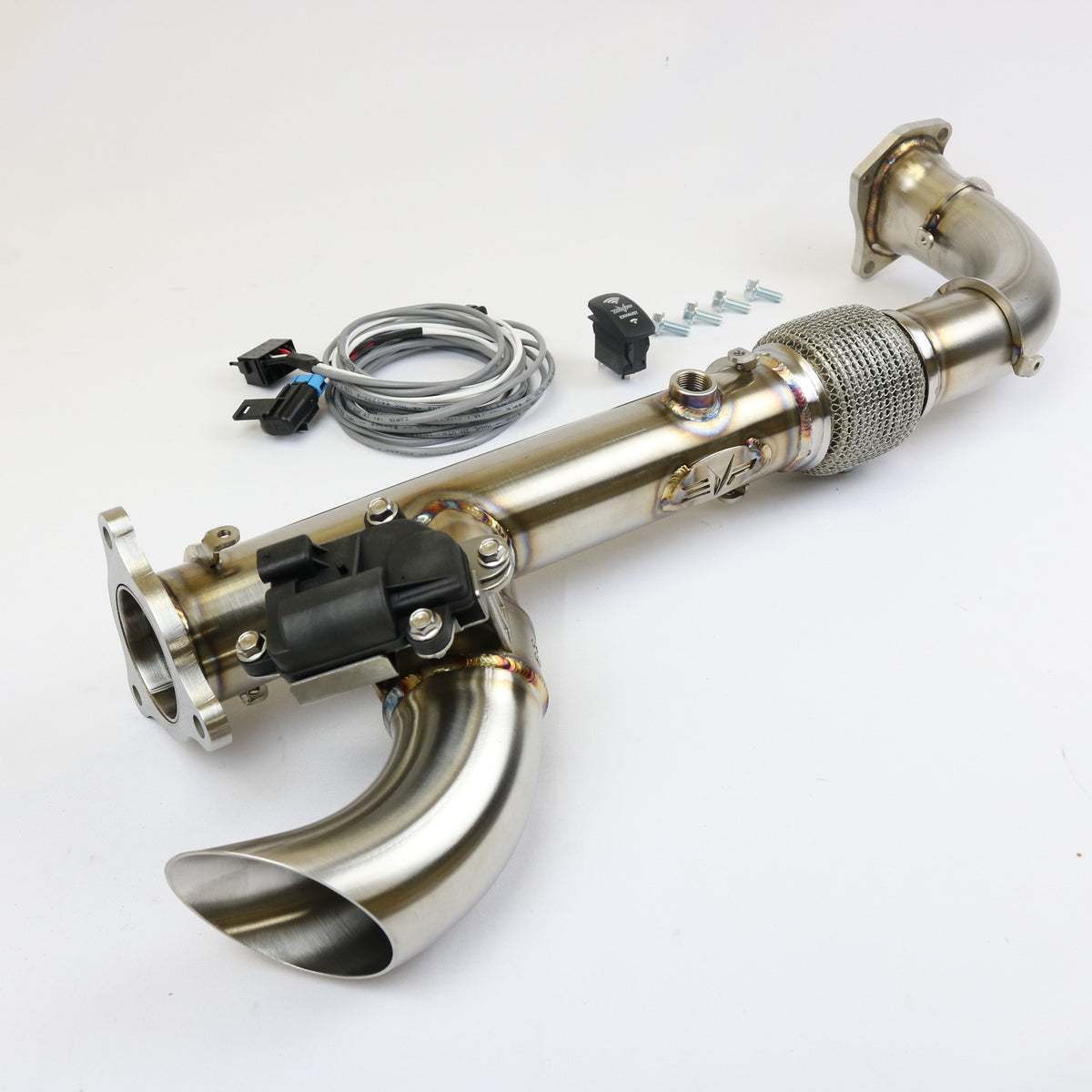 Evolution Powersports - Exhaust - Polaris RZR Turbo R/Pro S & Pro XP Shocker Electric Cutout Exhaust