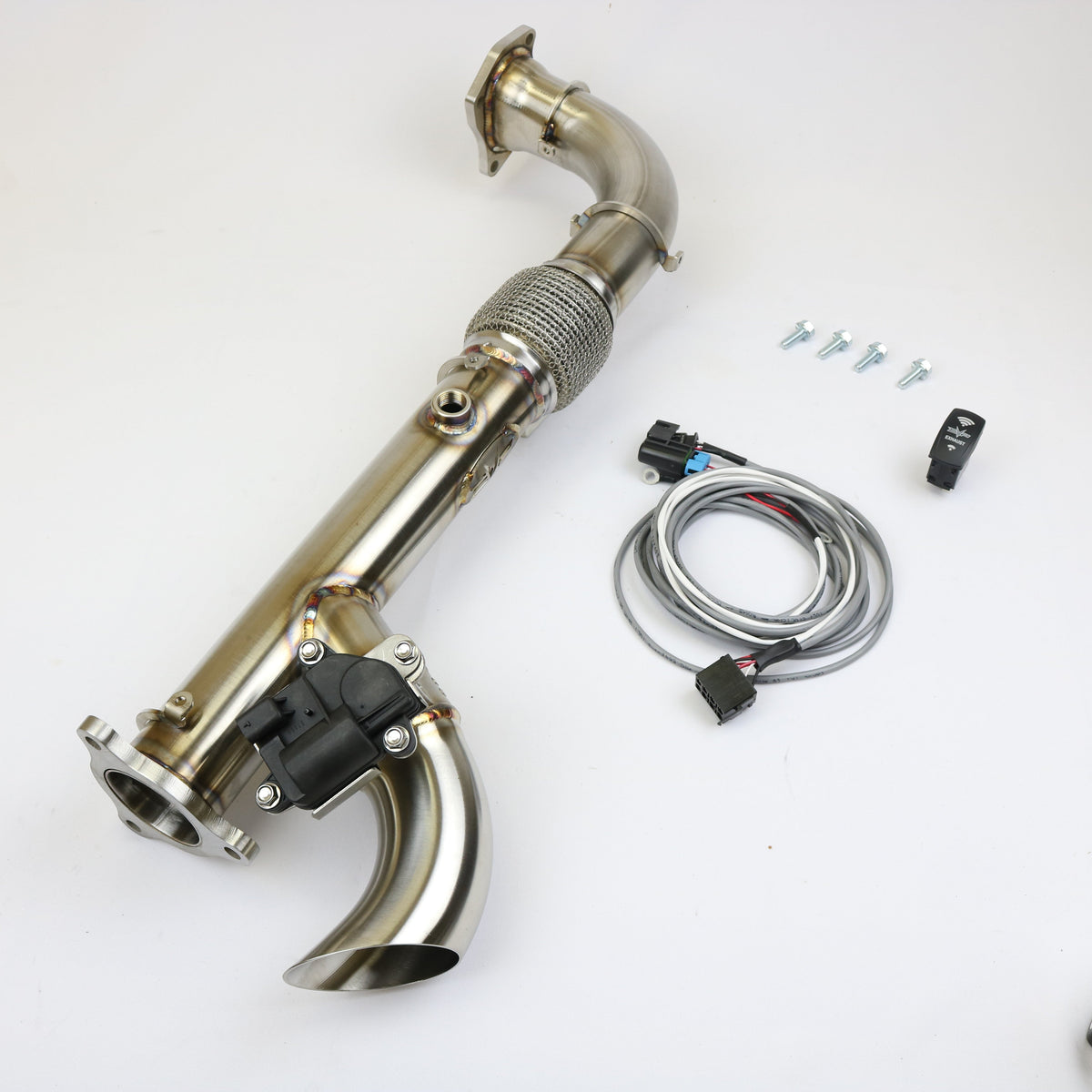 Evolution Powersports - Exhaust - Polaris RZR Turbo R/Pro S & Pro XP Shocker Electric Cutout Exhaust