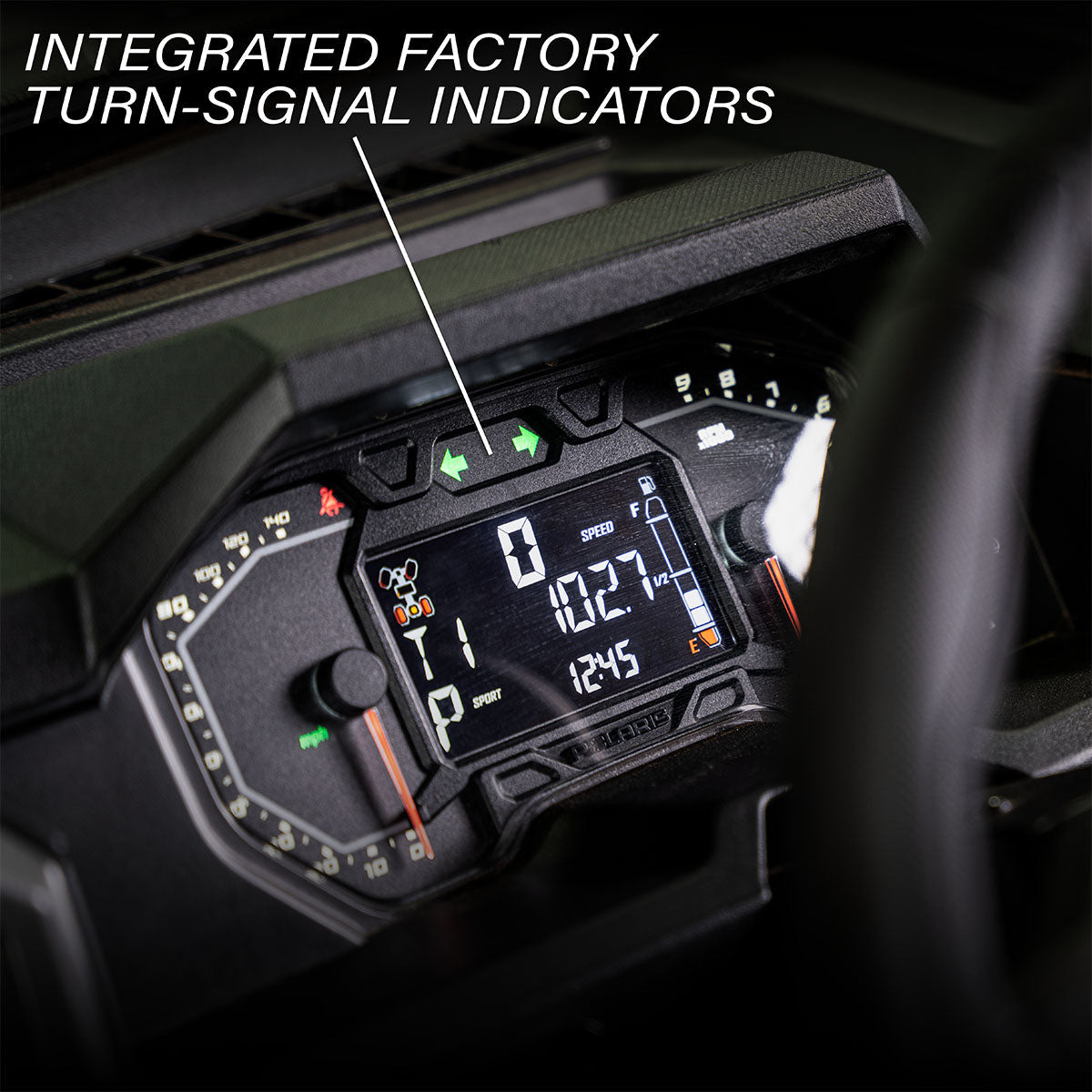 SWITCH Works Tango2 Polaris Xpedition street legal turn signal kit with integrated factory turn-signal indicators