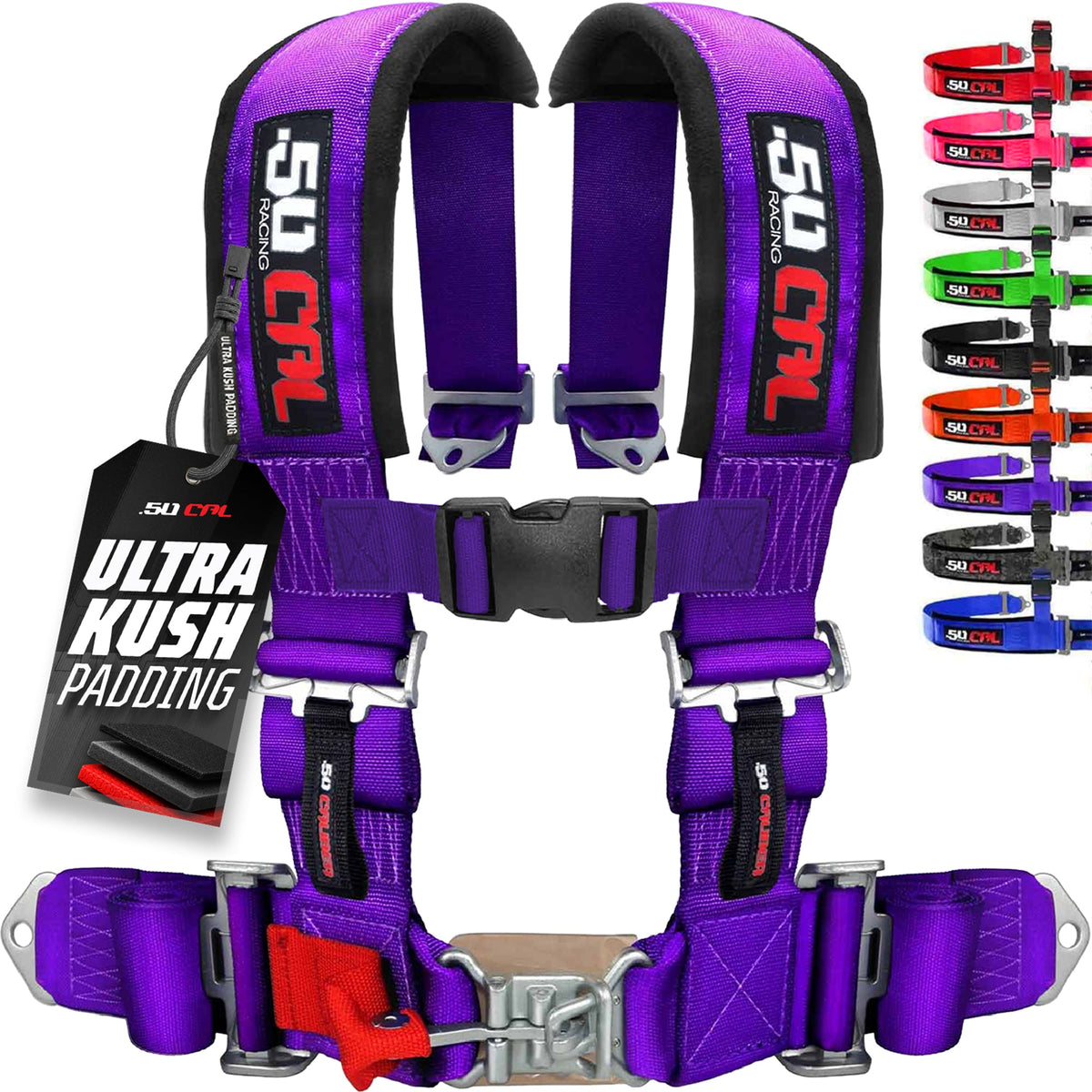 2" 4 Point Racing Harness – Pro Series Race Latch | 50 Caliber Racing