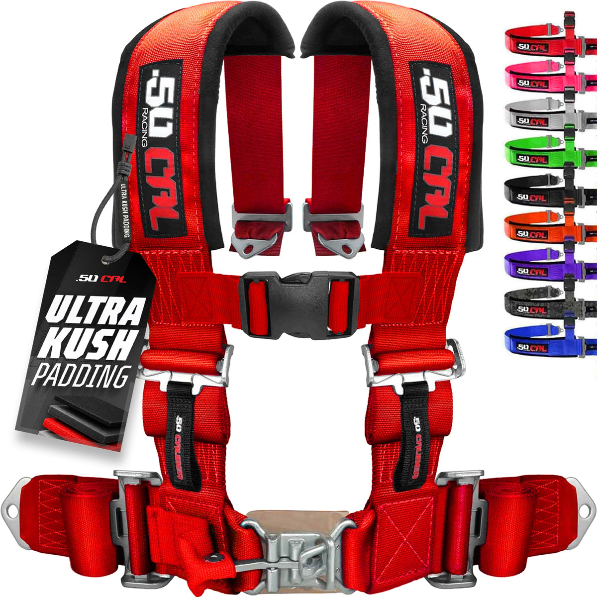 2" 4 Point Racing Harness – Pro Series Race Latch | 50 Caliber Racing