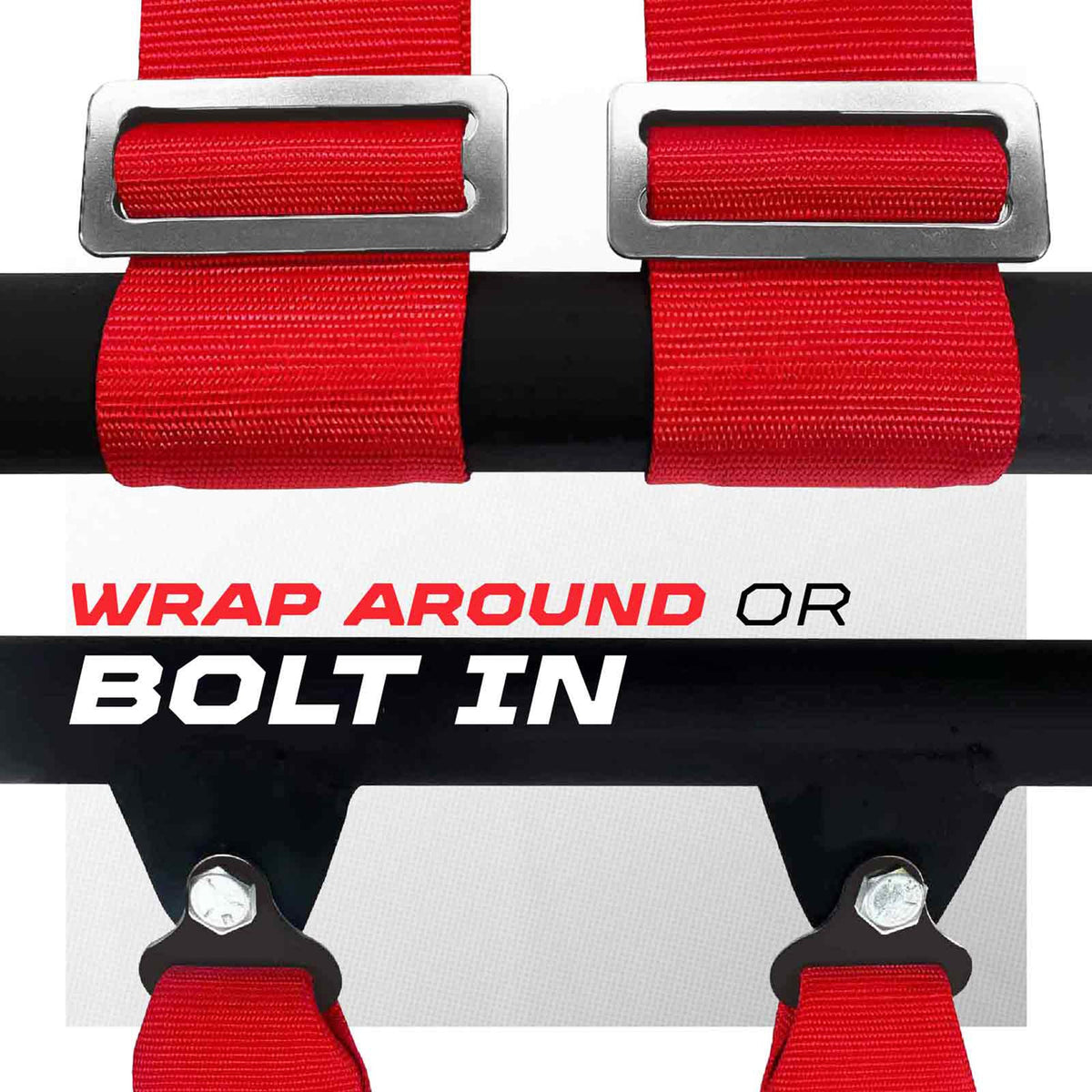 Pro Series 3" 4 point Harness Seat Belt 50 Caliber Racing