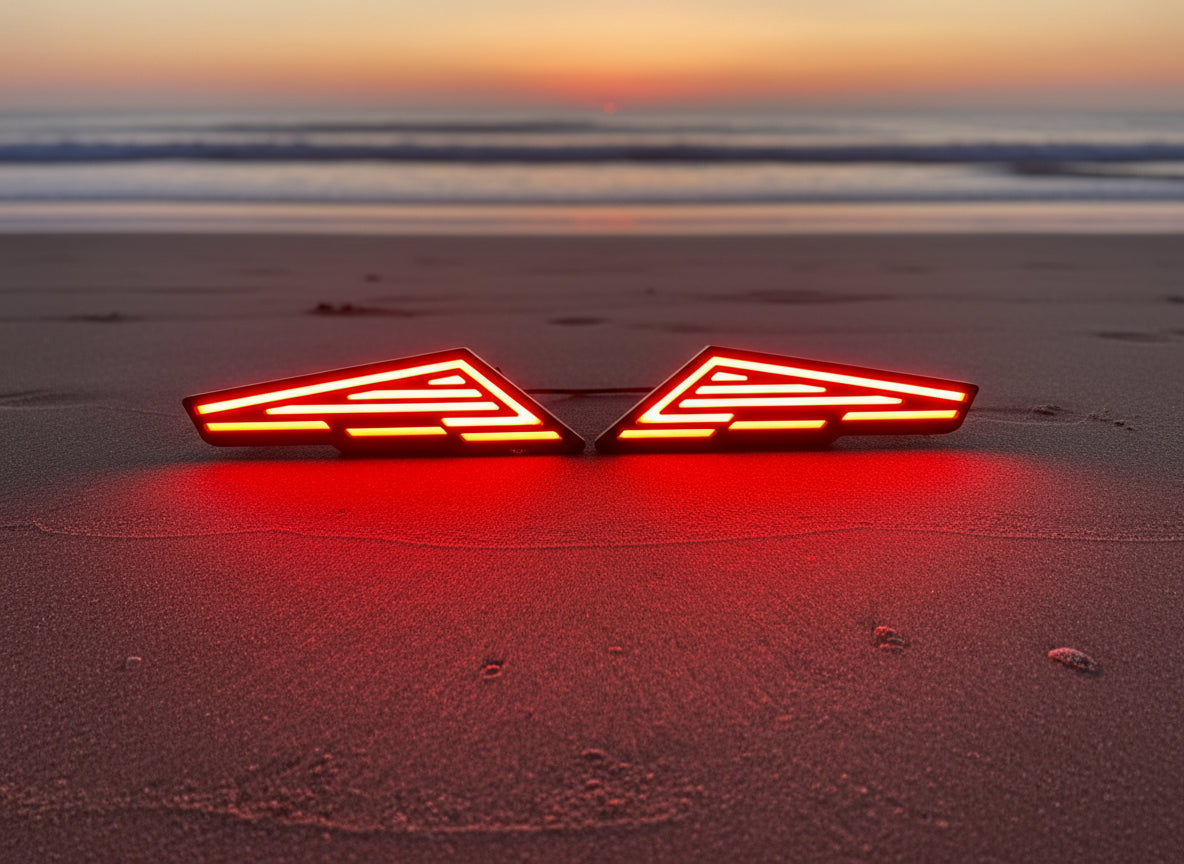 Billet LED Tail Light PRO R,TURBO R, PRO XP. Blinker and hazard integration.