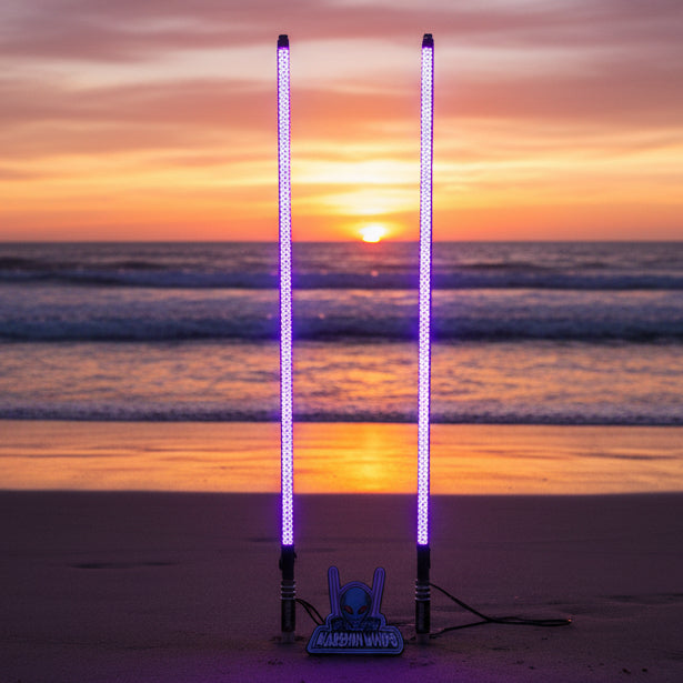 V2 Black Out LED Whip Set: The Ultimate Stealth