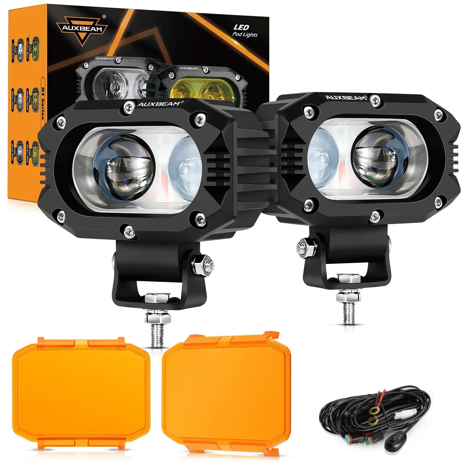 R4 Series | 4 Inch 60W Spot Beam LED Pods Light White Driving Light