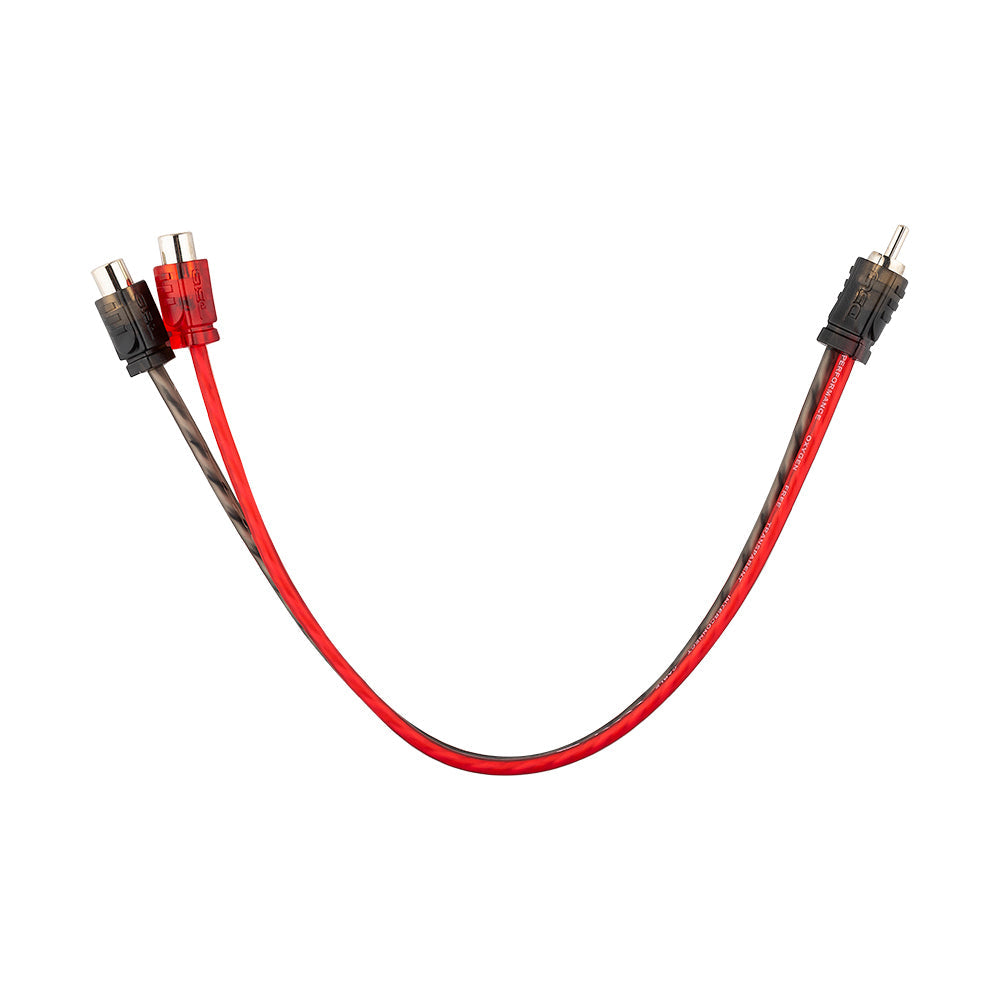 Level 1 RCA 100% Copper OFC Y Connector 1 MALE to 2 FEMALE