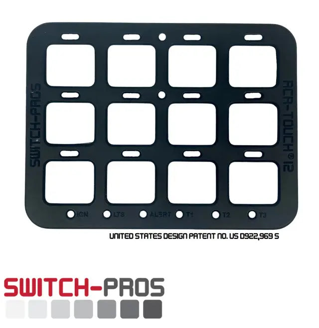 Can-Am X3 Switch Panel Mount - Switch-Pros RCR 12 Channel Billet Aluminum USA Made