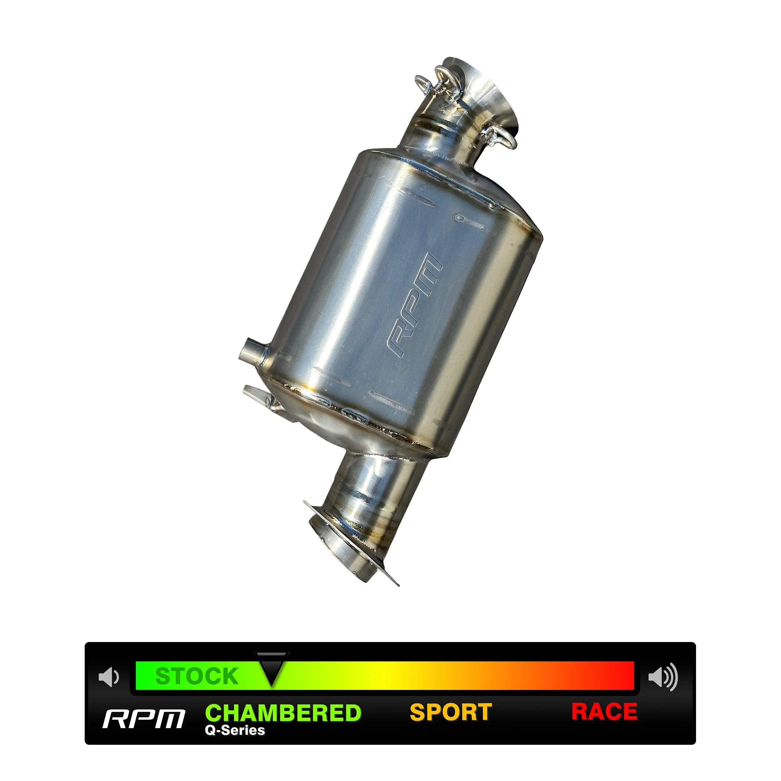 RPM Gen 5 2023-2025 Ski-Doo / Lynx 850 Turbo Q-Muf Chambered Titanium Muffler