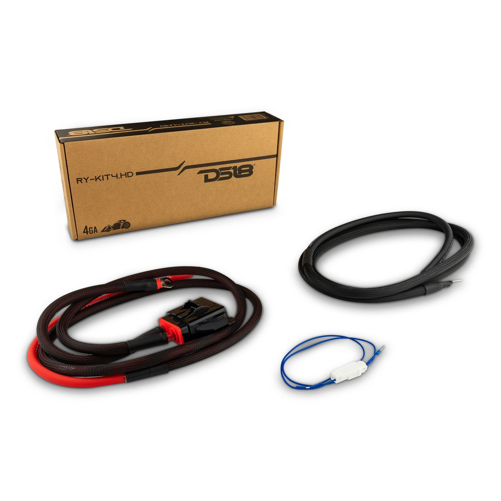 4-GA RYDER OFC Amplifier Installation Kit for Harley Davidson - RED
