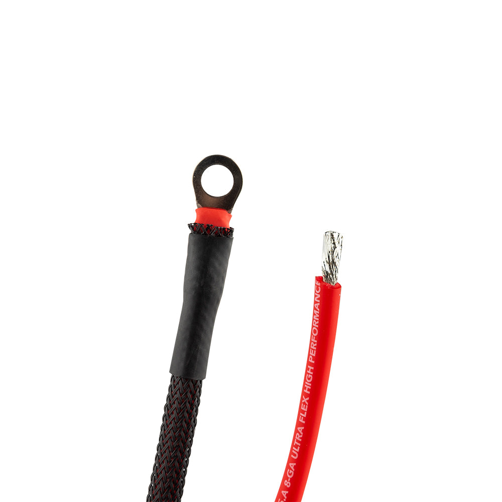 8-GA Ryder OFC Amplifier Installation Kit for Harley Davidson - RED