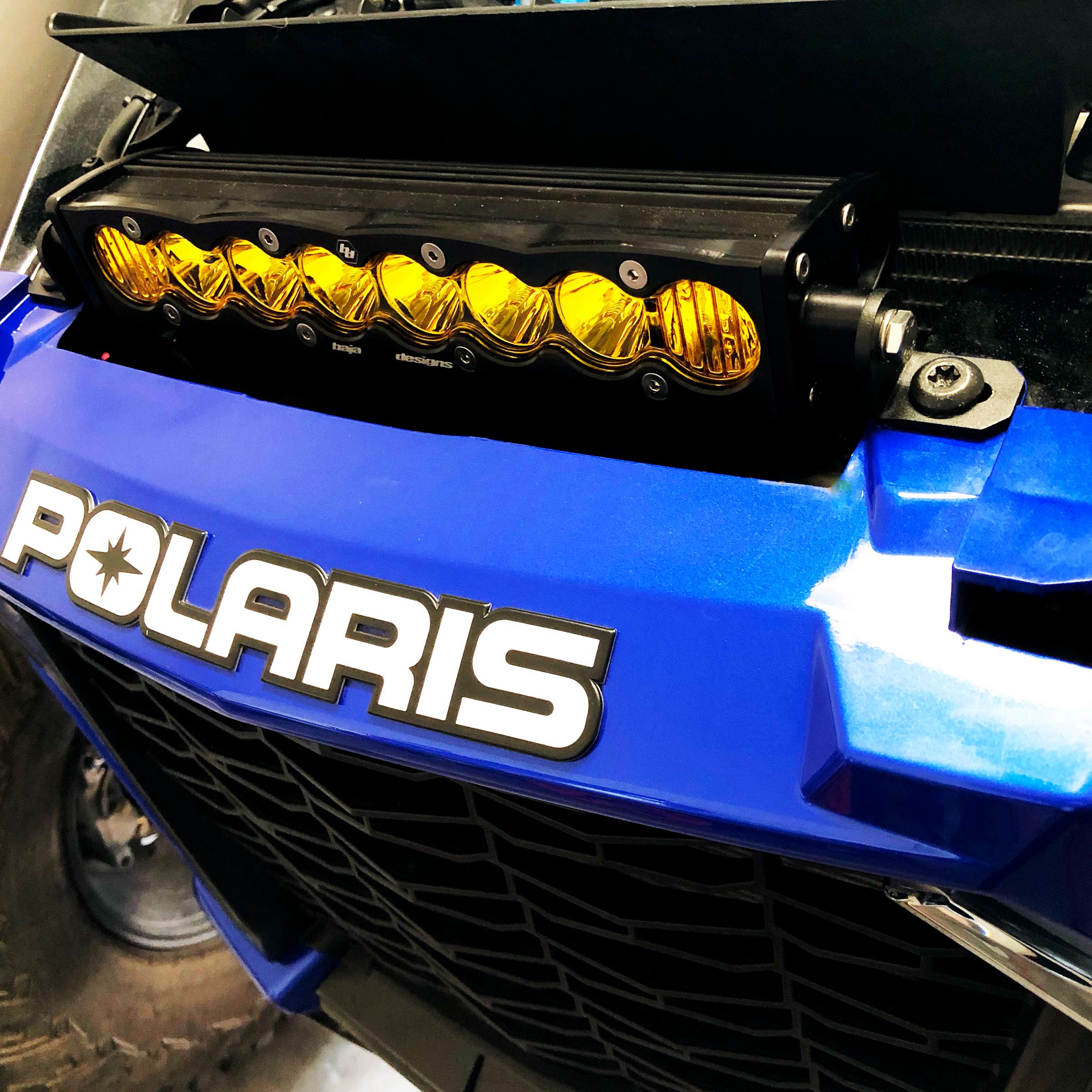 Single Row Grill Led Light Bar Mounts for Polaris RZR XP / Turbo(S)
