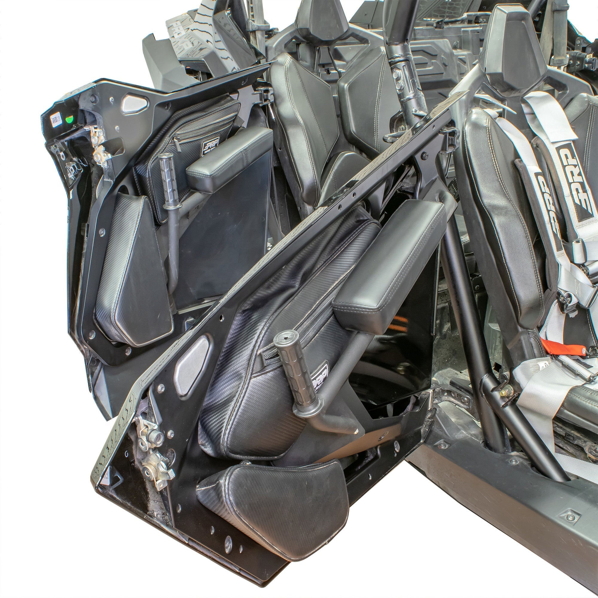 Close-up of UTV door armrest cushions for RZR Pro XP