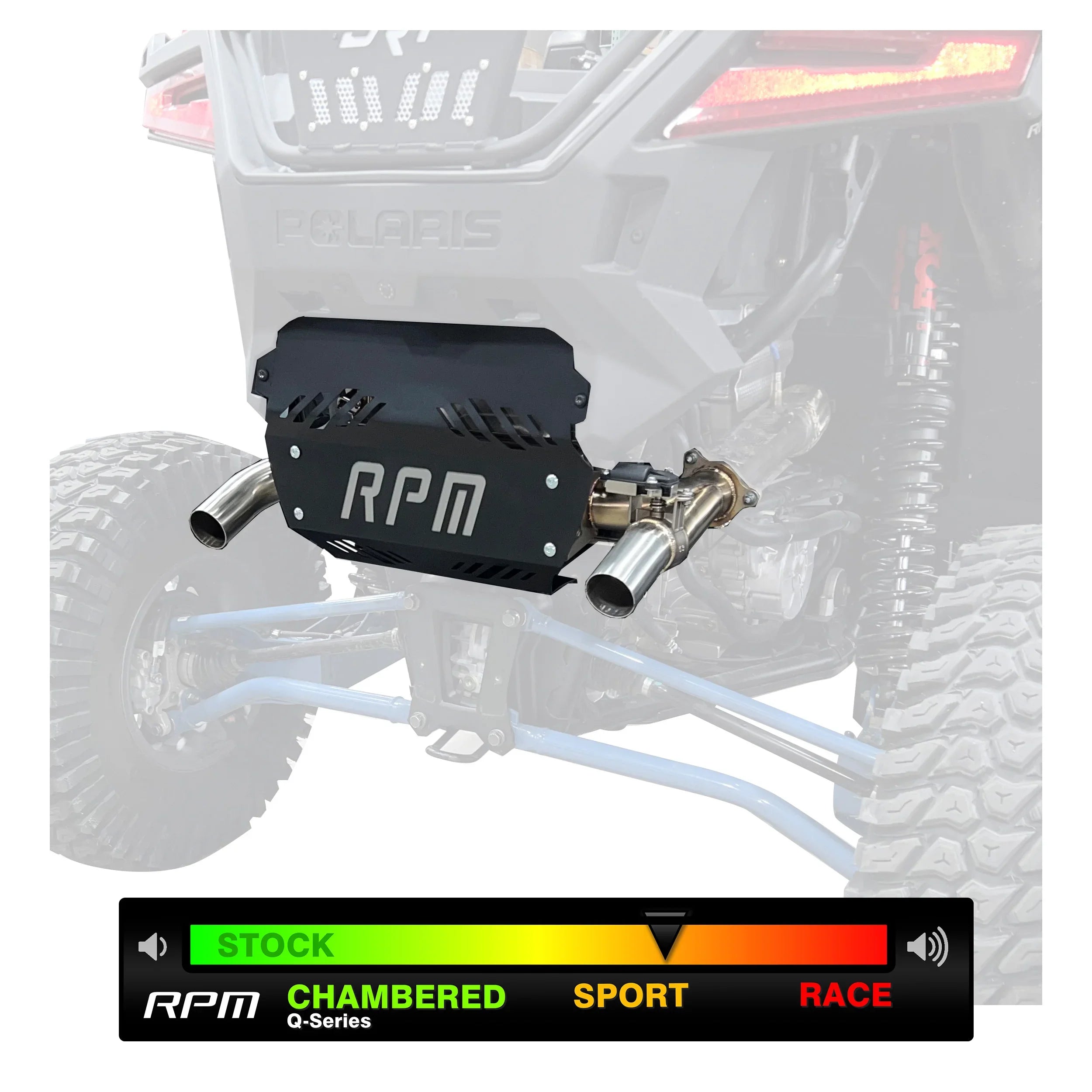 RPM RZR PRO XP & Turbo R E-Valve Muffler - Dual Tip Captains Choice Exhaust - 2020-2025 PRO XP & TURBO R