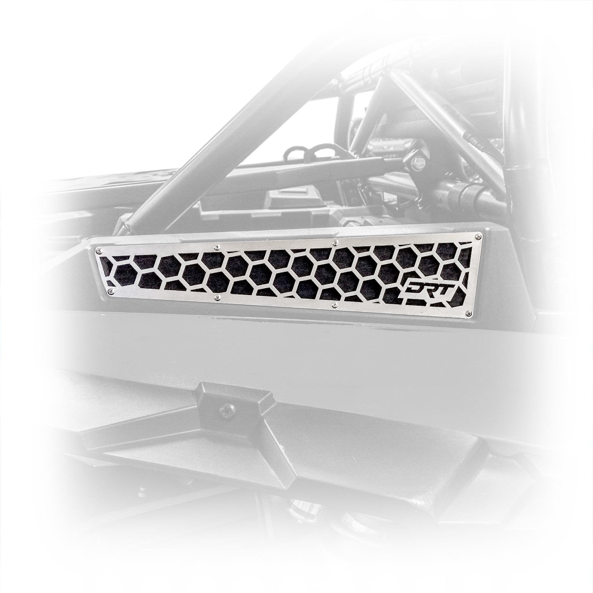 RZR xp 1000 air intake grill installed view