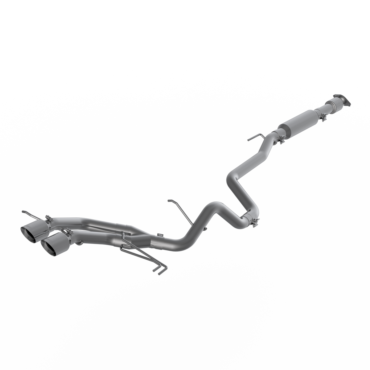 2.5 Inch Cat Back Exhaust System Dual Exit For 13-18 Hyundai Veloster Turbo Aluminized Steel With Tips MBRP