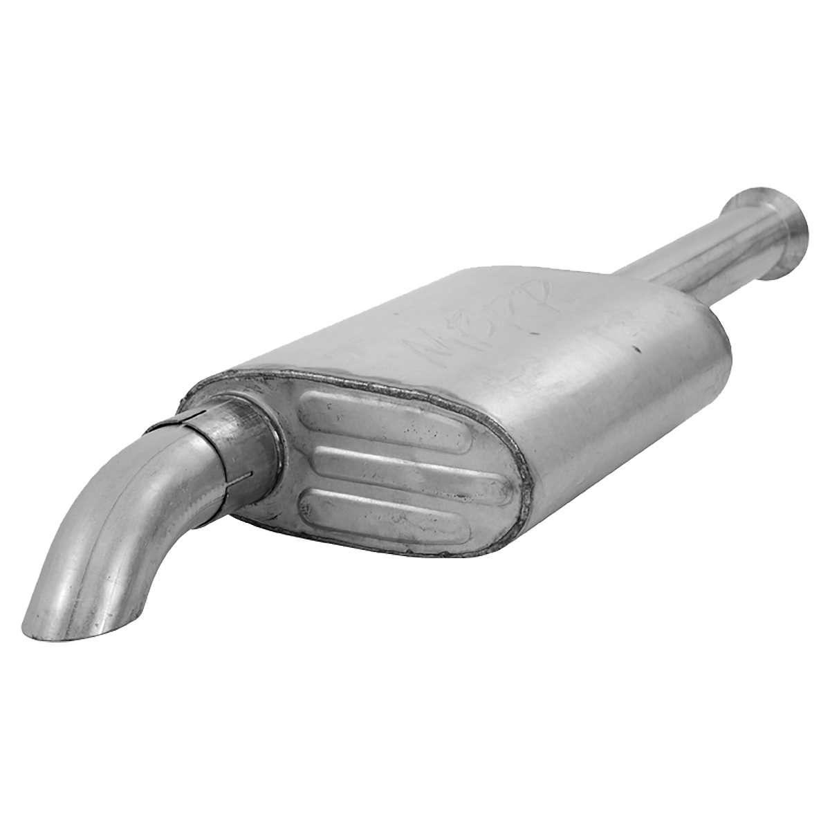 2.5 Inch Cat Back Exhaust System For 00-06 Wrangler TJ Inline 4 2.5L Inline 6 4.0L Unlimited Single Off-Road Turn Down Aluminized Steel MBRP