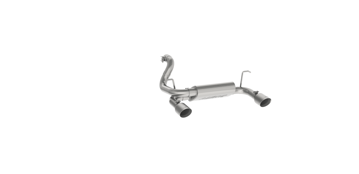 Jeep 2.5 Inch Axle Back Dual Rear Exit Armor Lite Series For 18-Up Wrangler JL 2/4 DR 3.6L MBRP