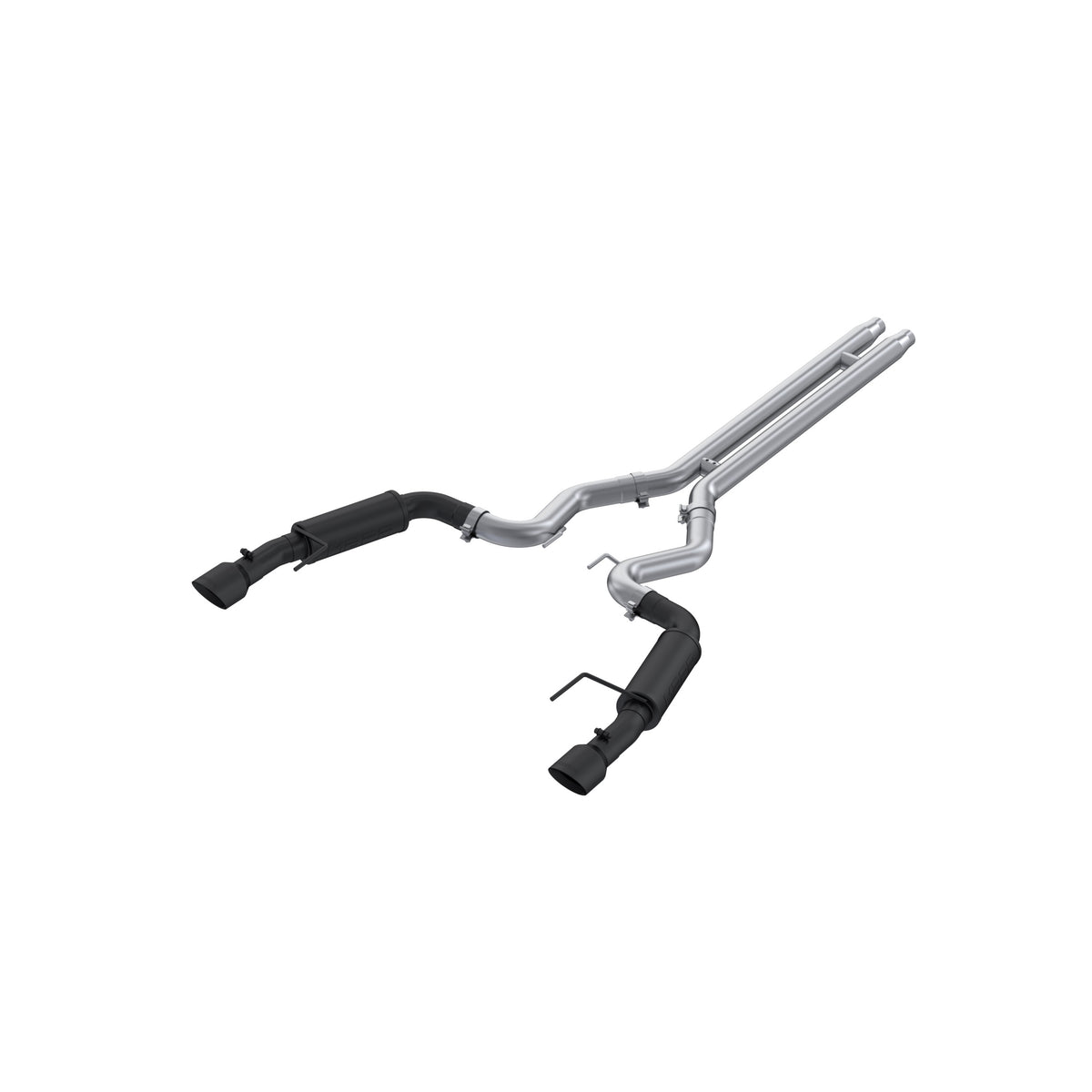 2024-Up For Mustang GT S650 5.0L Race Version Armor BLK Black-Coated AL 3 Inch Cat-Back Dual Split Rear With Black Tips MBRP