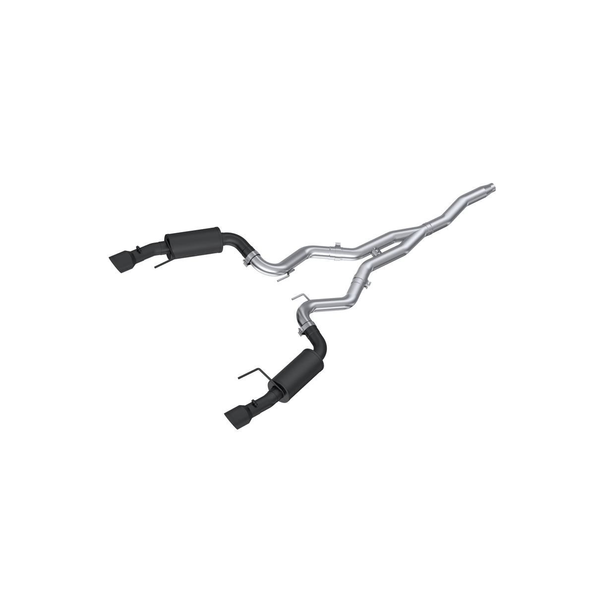 3 Inch Cat Back Exhaust System For 15-18 Ford Mustang 2.3 EcoBoost and 19-Up Ford Mustang 2.3L EcoBoost Dual Split Rear Street Version 4.5 Inch Tips Armor BLK MBRP