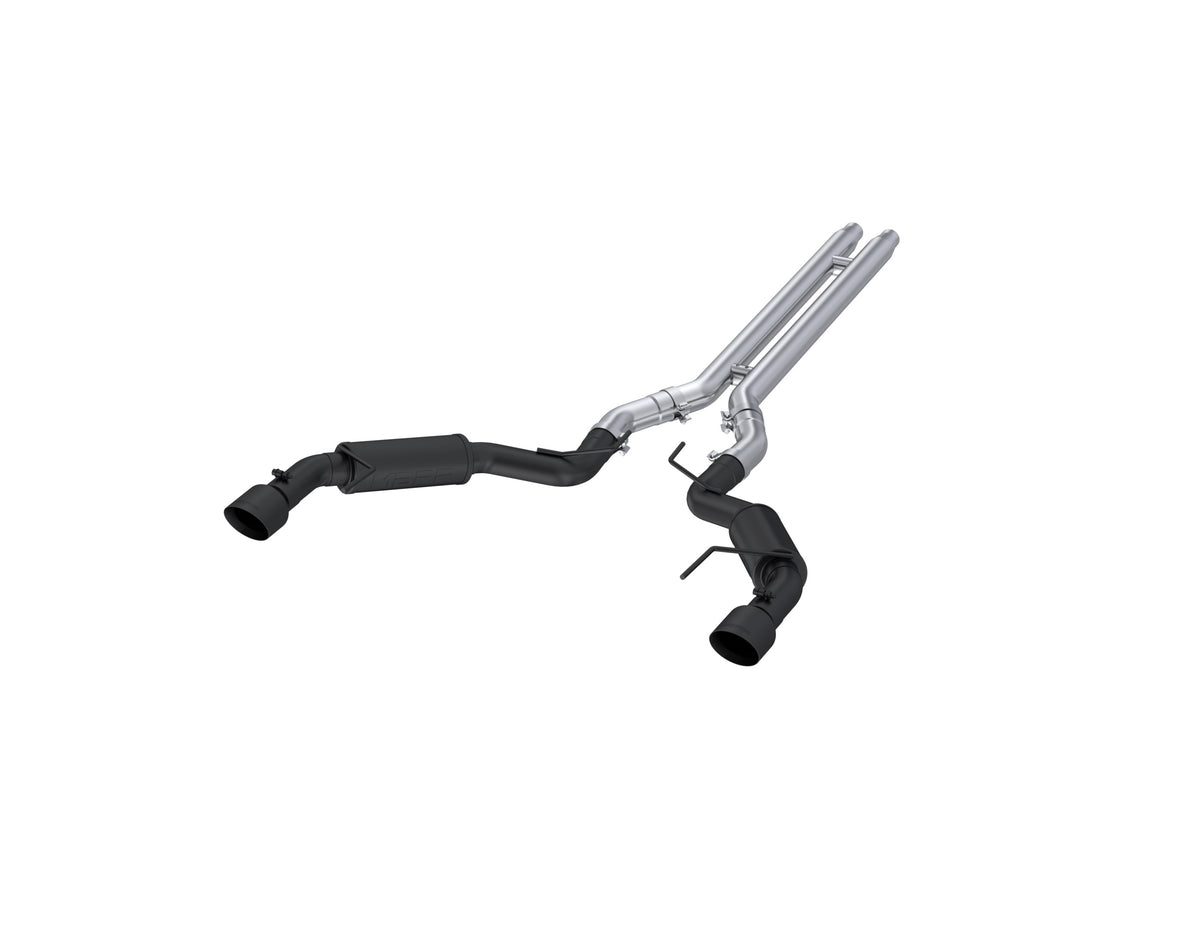3 Inch Cat Back Exhaust System Dual Split Rear Race Version 4.5 Inch Tips For 15-17 Ford Mustang GT 5.0 Coupe Only Armor BLK MBRP
