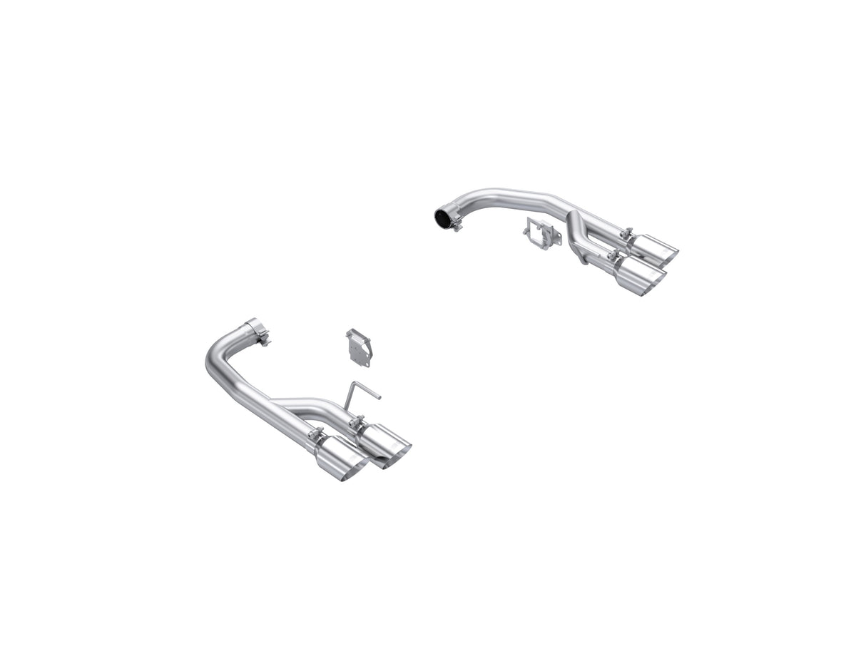 24-Up Ford Mustang GT 5.0L Armor Pro T304 Stainless Steel 2.5 Inch Axle-Back Dual Split Rear with Quad Tips Race Profile MBRP