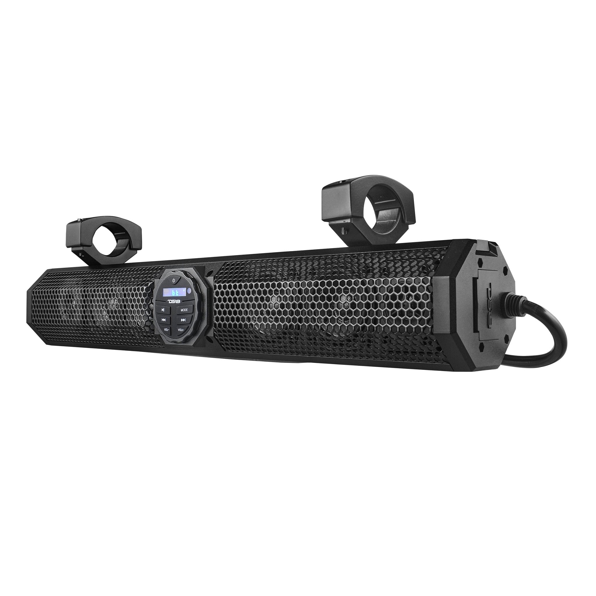 24" Marine Sound Bar Speaker System, 6 Speakers 600 Watts, Bluetooth® v5.0, Rotating Control Panel
