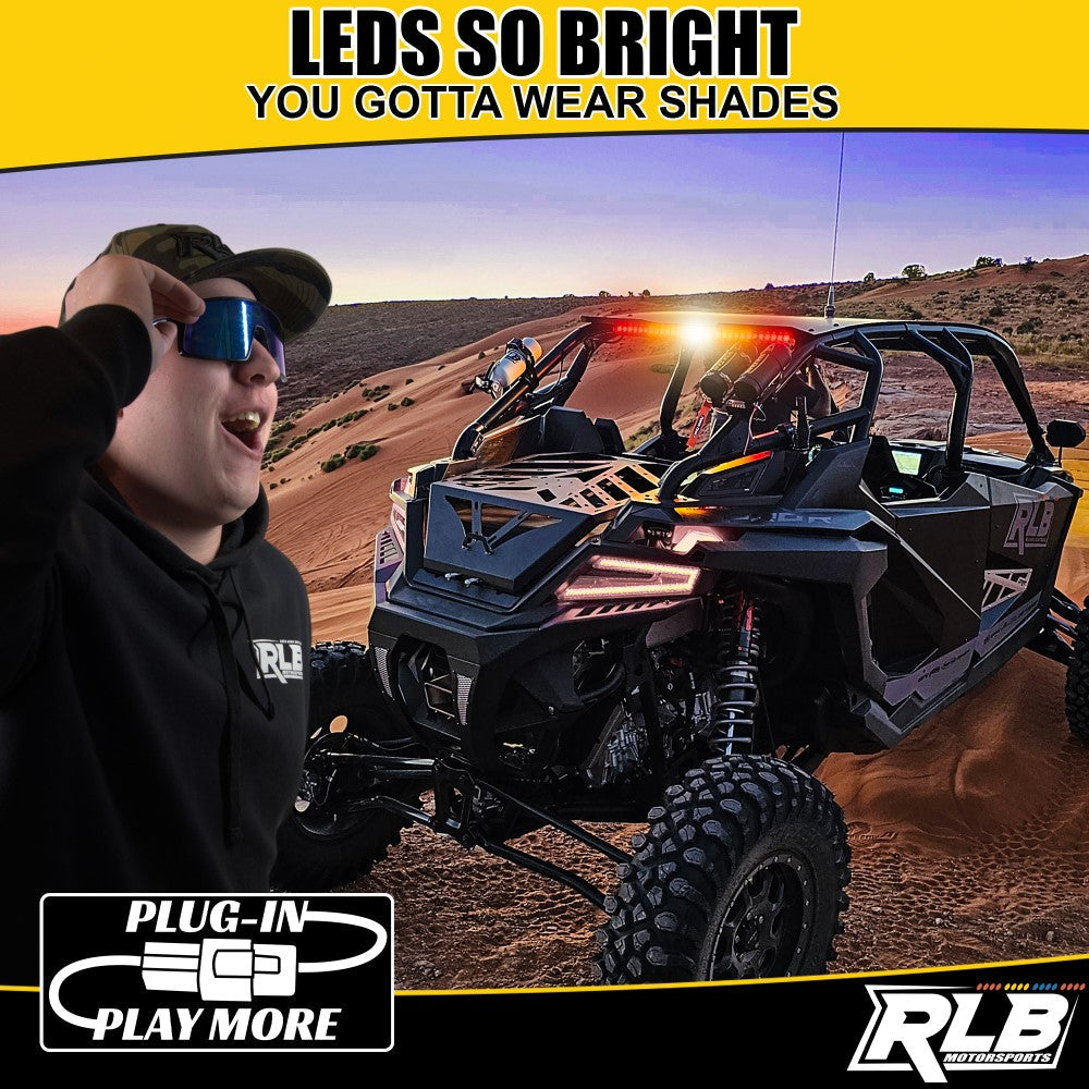 2014 and Older Polaris RZR XP1000 Chase Light - San Felipe (Amber/White)