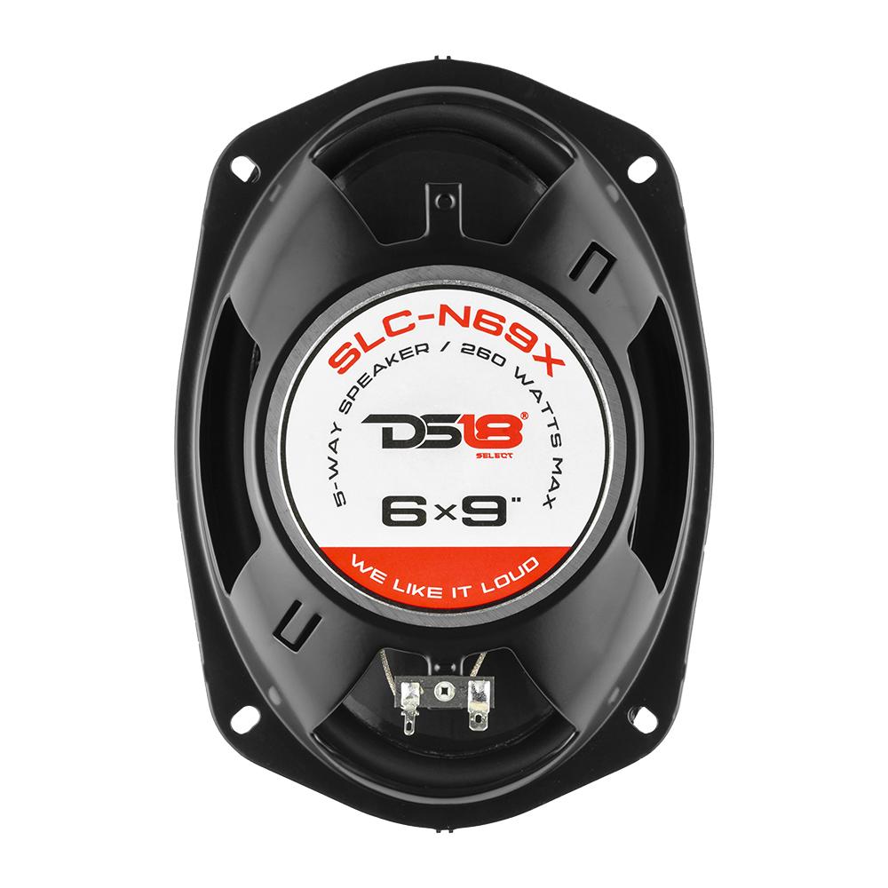DS18 SLC-N69X SELECT 6x9" 5-Way Coaxial Speaker 260 Watts 4-Ohm