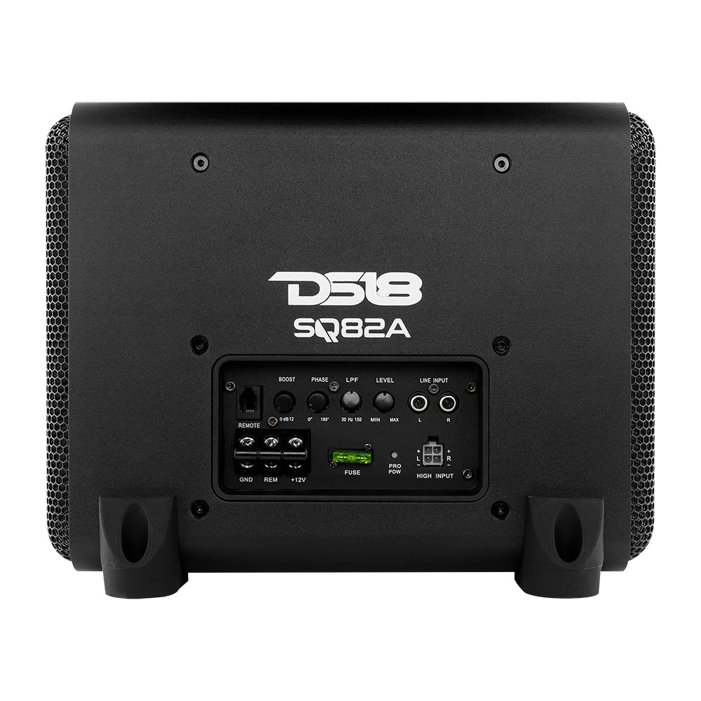 Dual 8" Loaded Amplified High End Aluminum Subwoofer Enclosure 300 Watts Rms