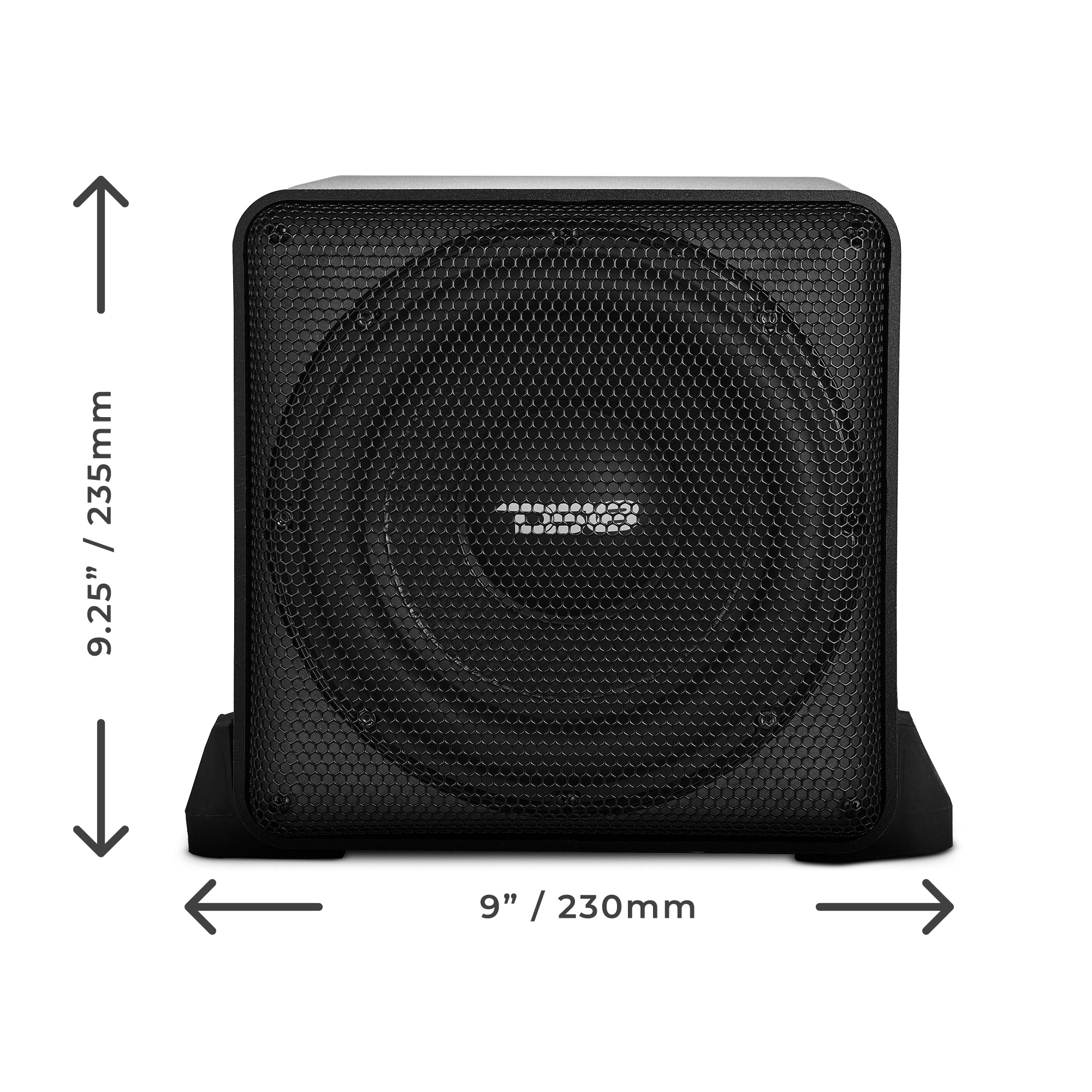 Dual 8" Loaded Amplified High End Aluminum Subwoofer Enclosure 300 Watts Rms