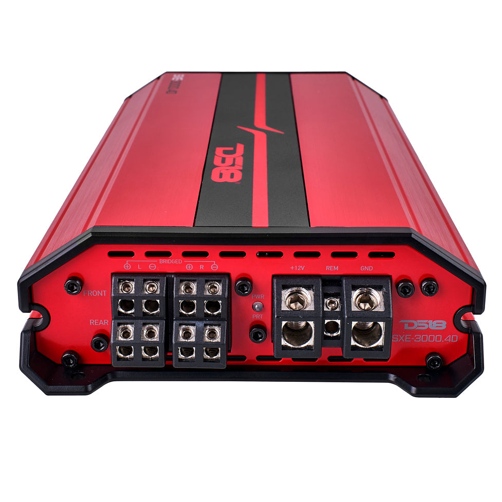 SXE Class D 4-Channel Full-Range Car Amplifier 4 x 200 RMS @4 Ohm 3000 Watts