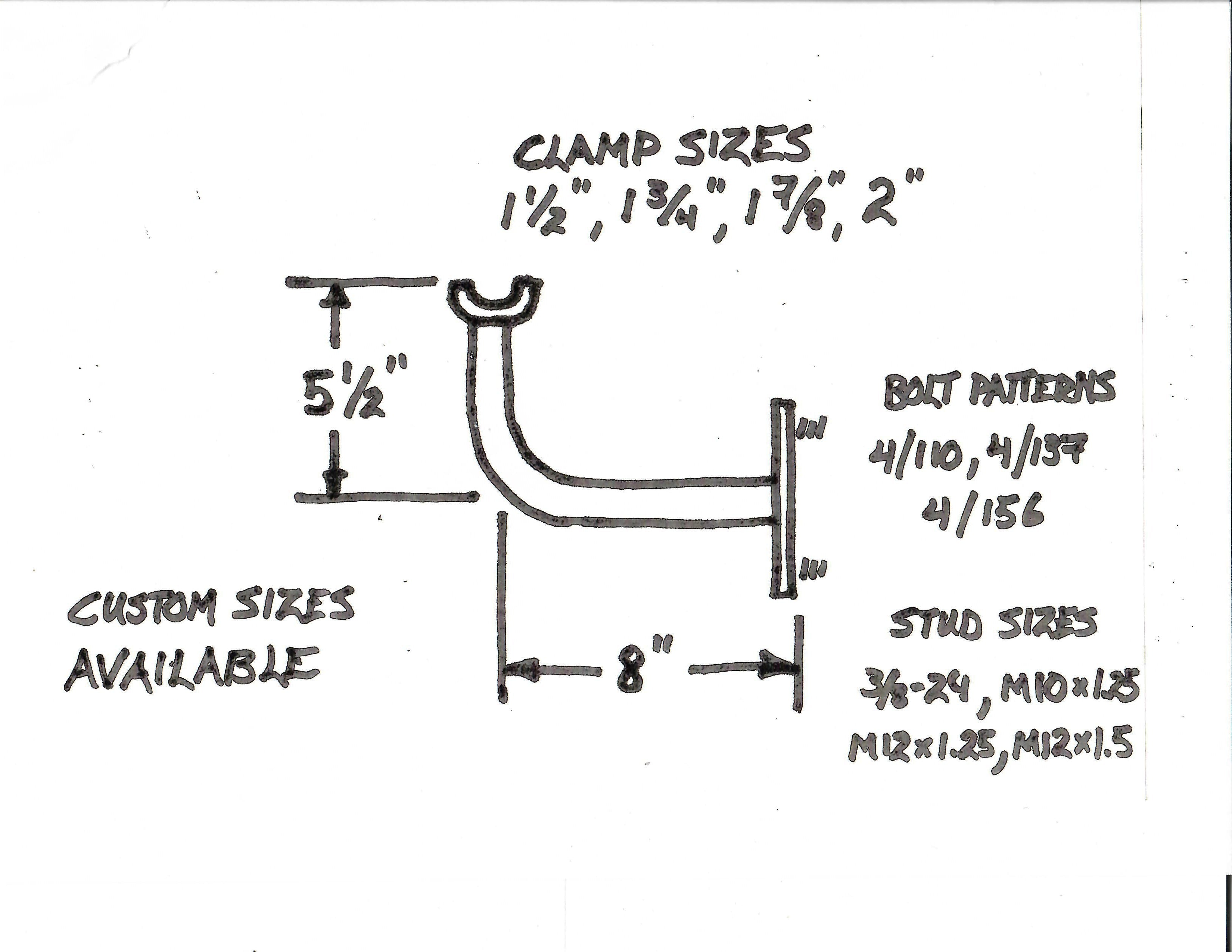 Single Clamp Spare Tire Mount