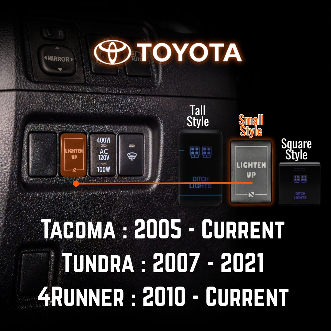 Toyota Push Button Dash Switch - Lighten Up