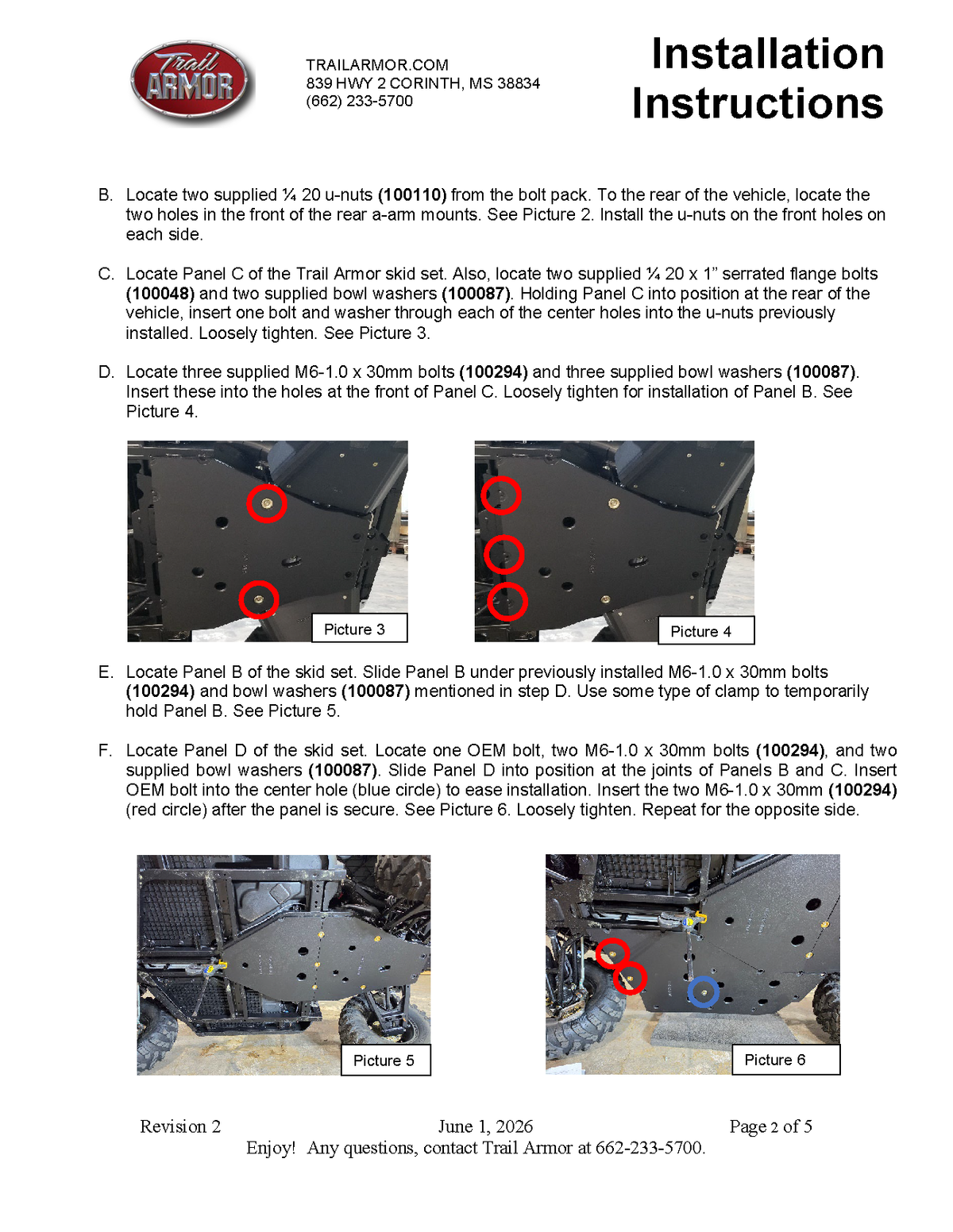 Trail Armor 2021 - 2025 Polaris Ranger XP 1000, Ranger XP Kinetic, Ranger 1000 Full Skids