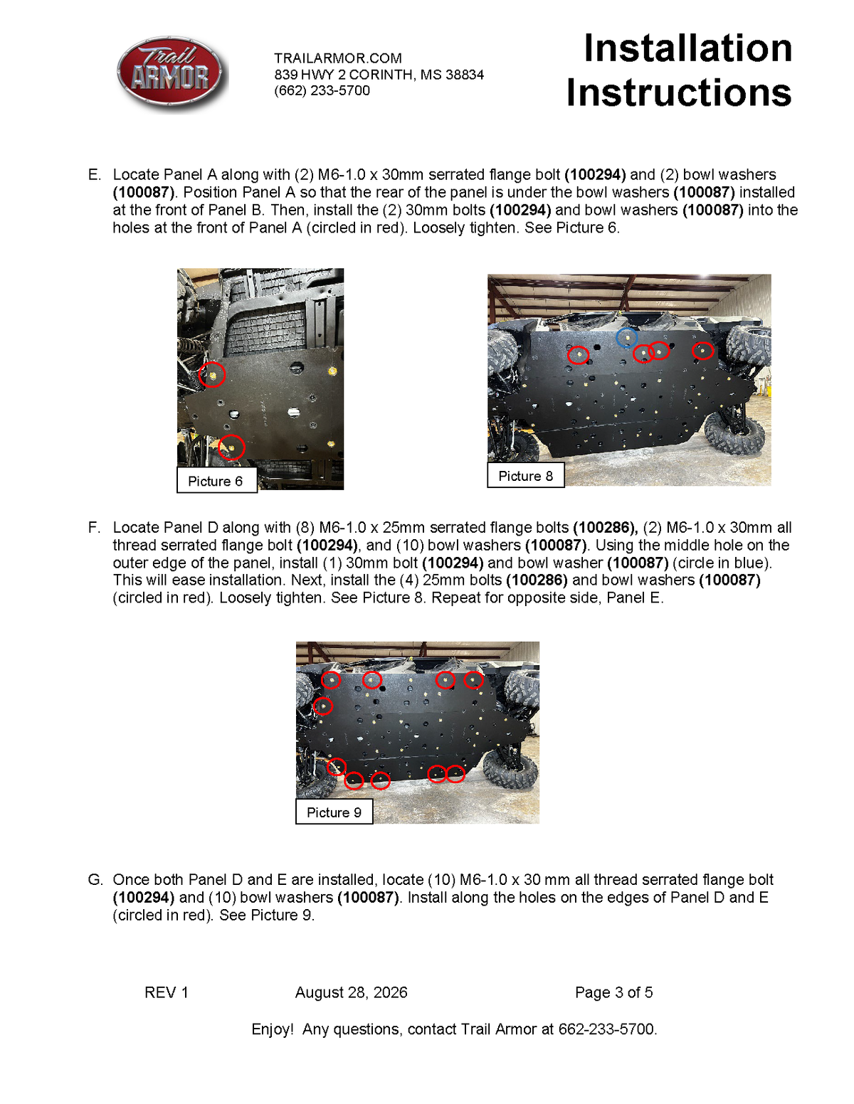 Trail Armor 2021 - 2026 Polaris Ranger XP 1000 Crew Full Skids