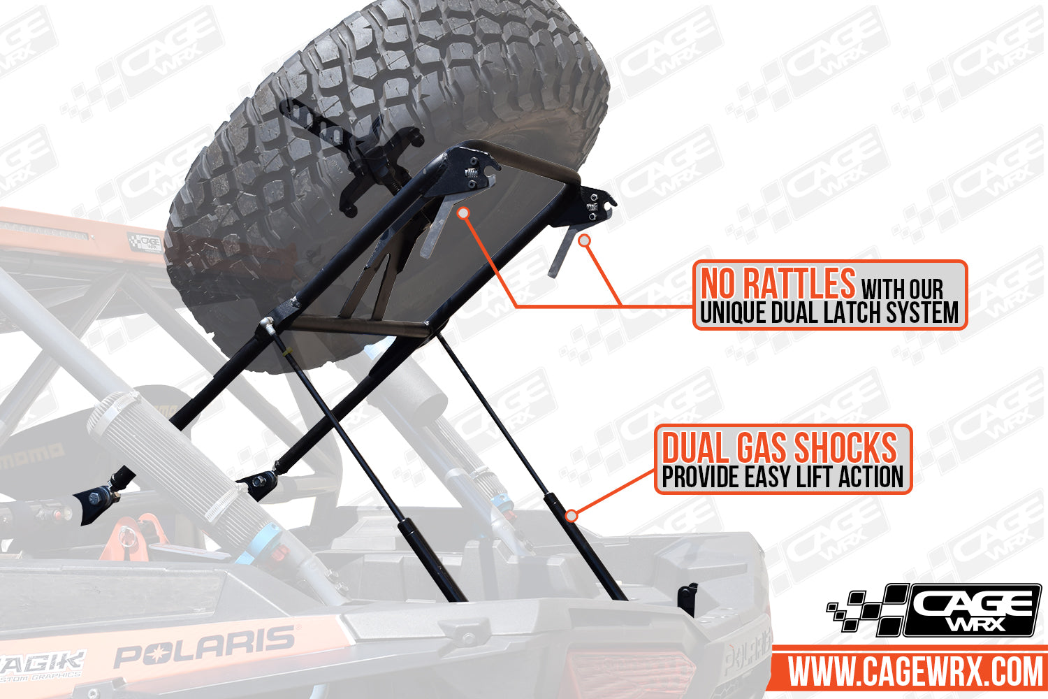 Polaris RZR XP / Turbo S Spare Tire Carrier | STANDARD (2014-2023)