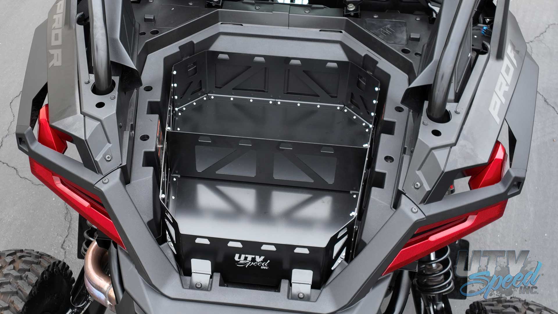 Pro XP, Pro R and Turbo R Cargo Rack Bed Box by UTV Speed