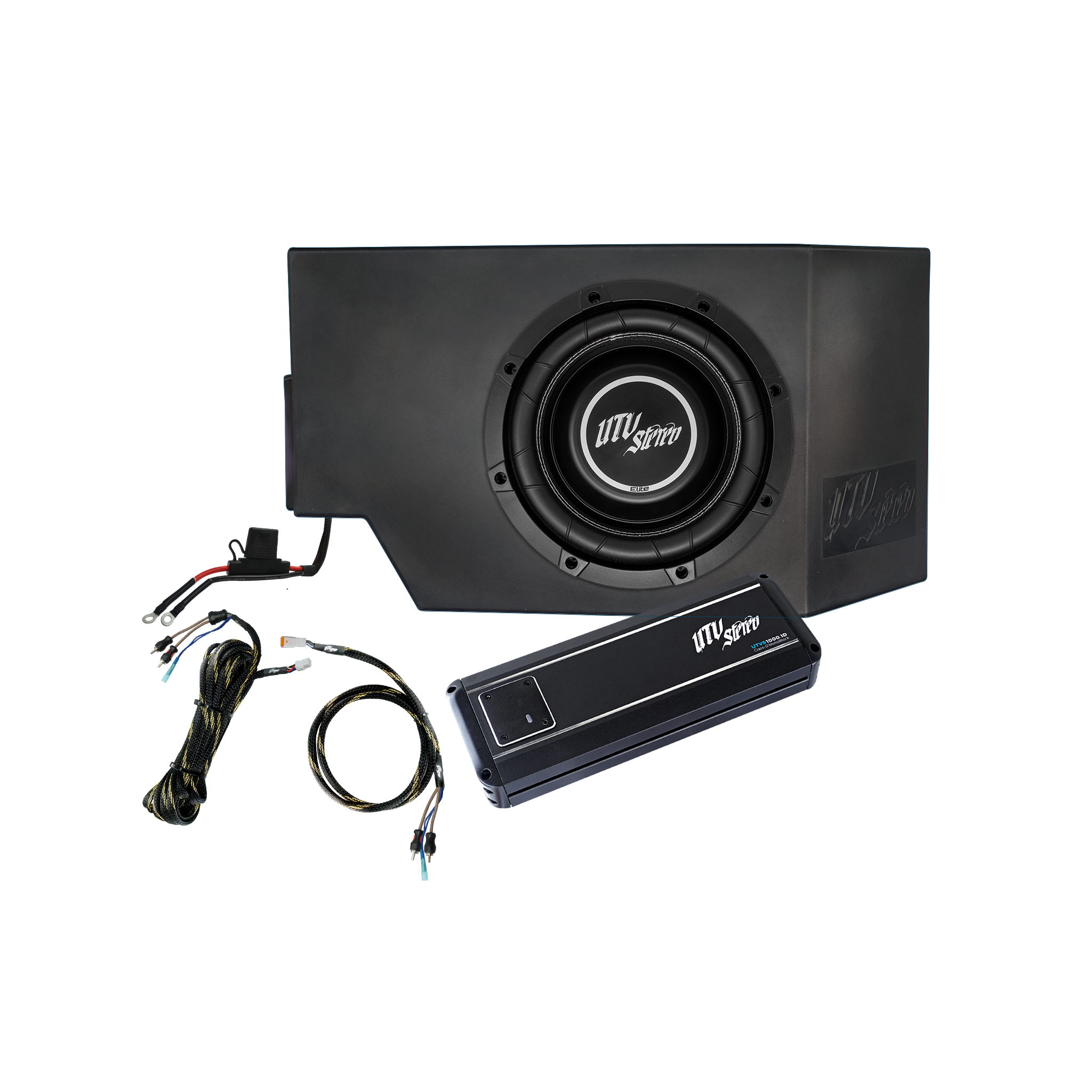 Can-Am® Defender 1000W Single Driver Side 10" Subwoofer Kit | UTVS-DEF-SUB-1000-DRIVER