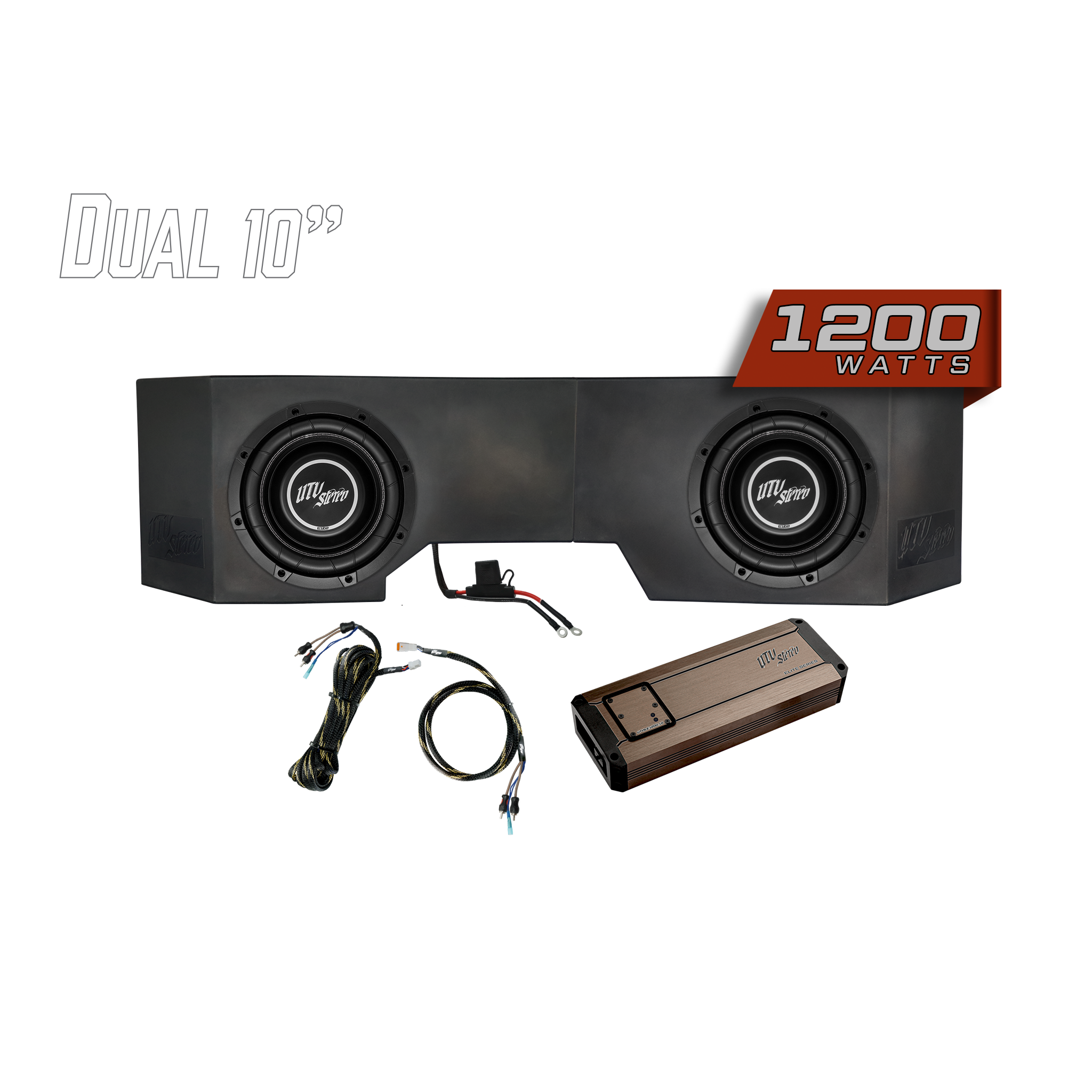 Can-Am® Defender 1200W Dual 10" Subwoofer Kit | UTVS-DEF-SUB-1200-2