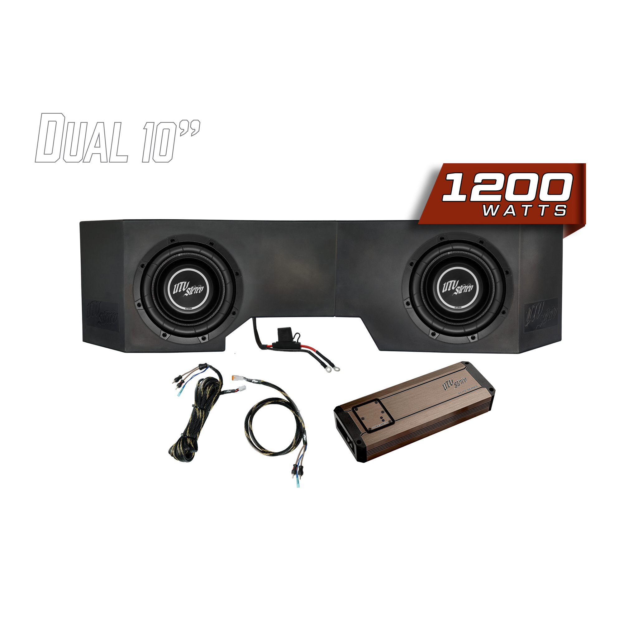 Can-Am® Defender 1200W Dual 10" Subwoofer Kit | UTVS-DEF-SUB-1200-2