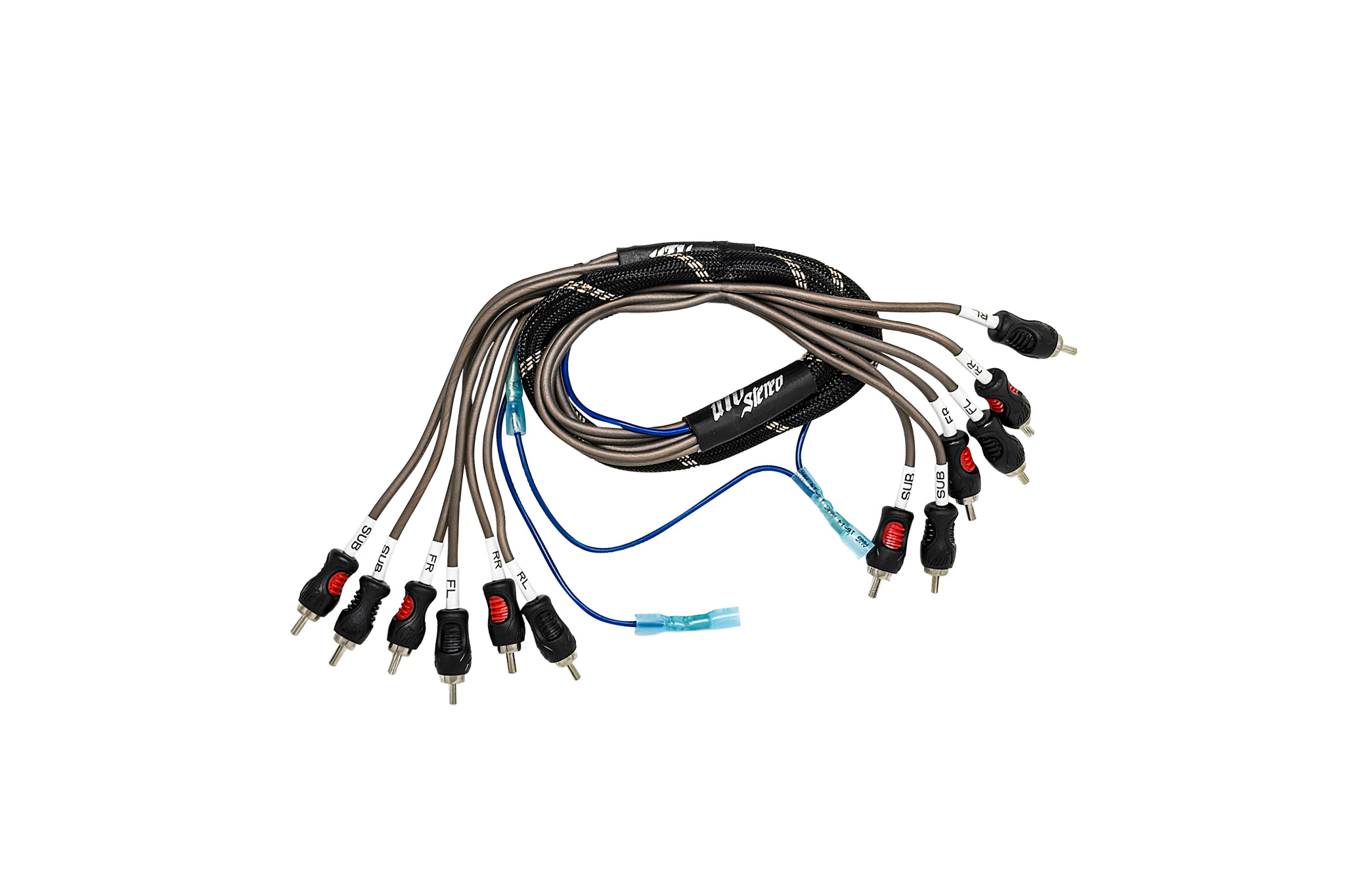 UTV Stereo 6-Channel RCA Harness - Front, Rear, Subwoofer, + Remote | UTVS-HRN-RCA-3