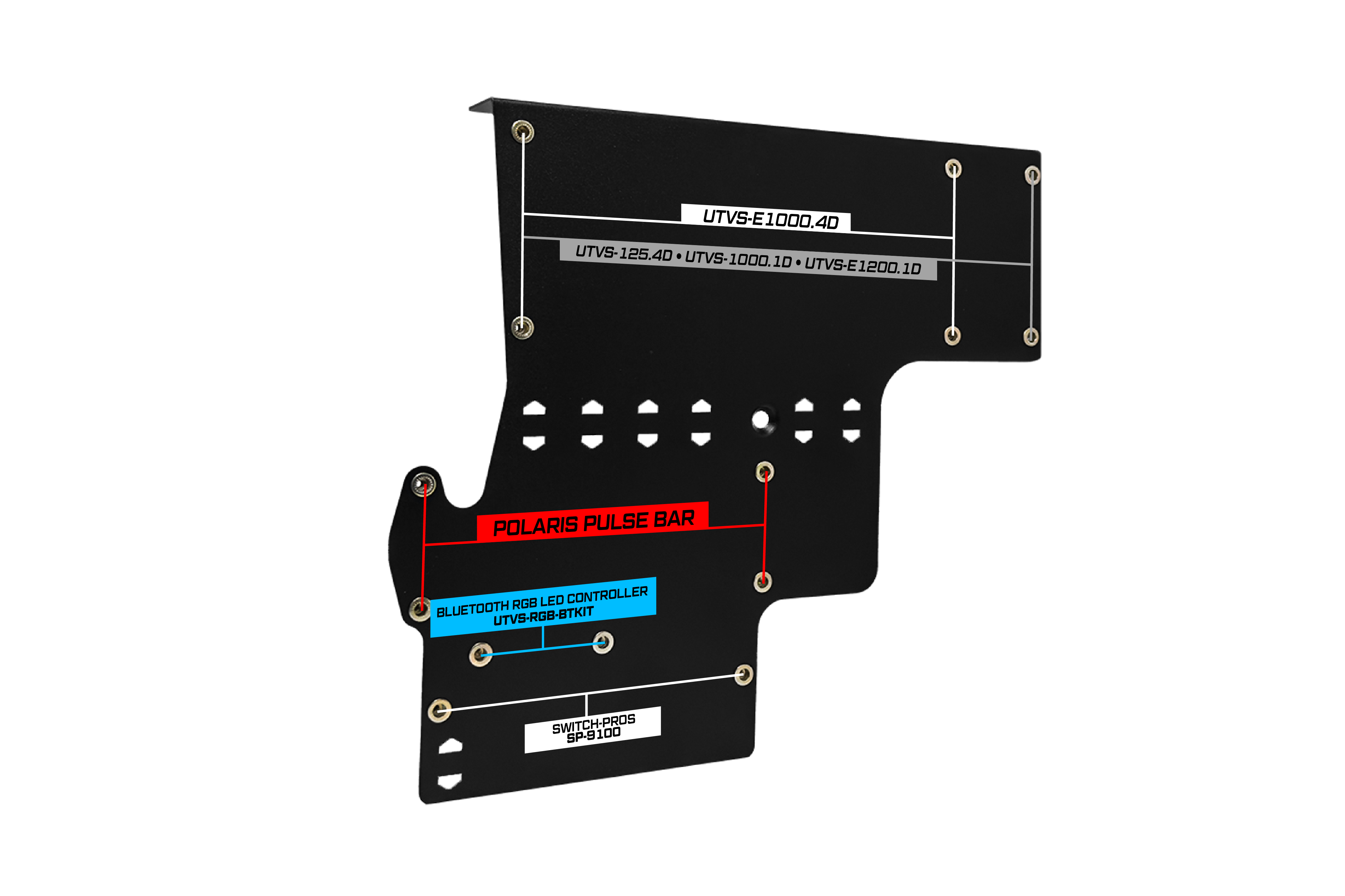 Polaris® RZR® Pro Series Pulse Bar Amplifier Mount  | UTVS-PRO-AMPMT-PB
