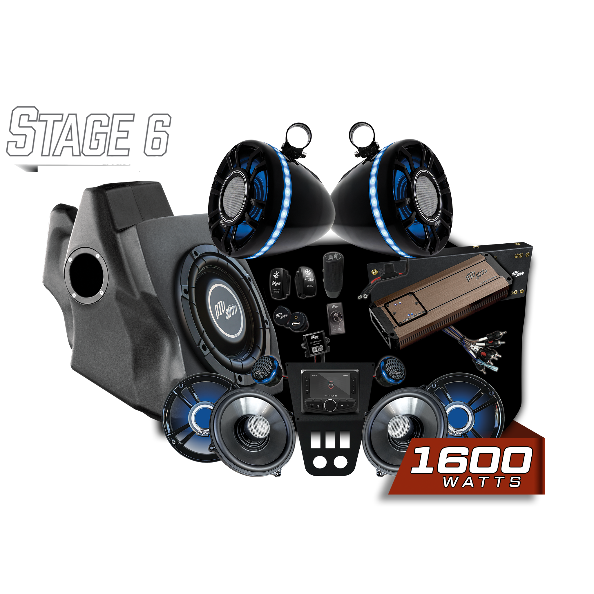 RZR® Pro Series Elite Stage 6 Stereo Kit | UTVS-PRO-S6-E