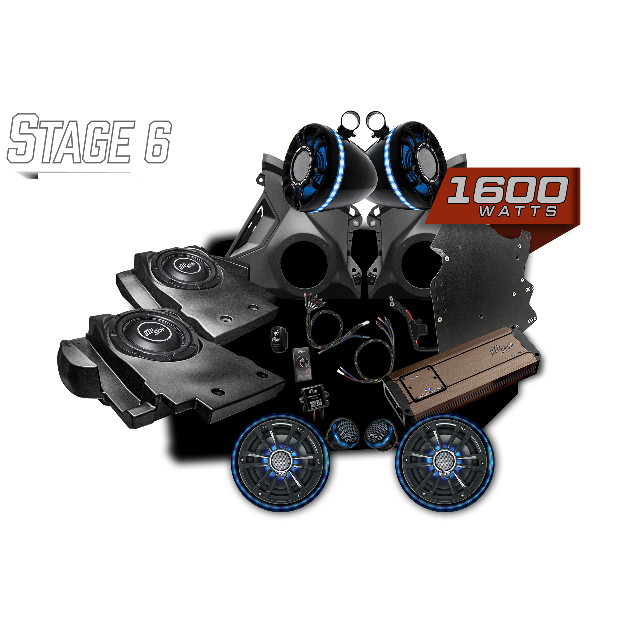 Can-Am® Maverick R BRP GO! Elite Series Stage 6 Stereo Kit | UTVS-R-S6-E-GO