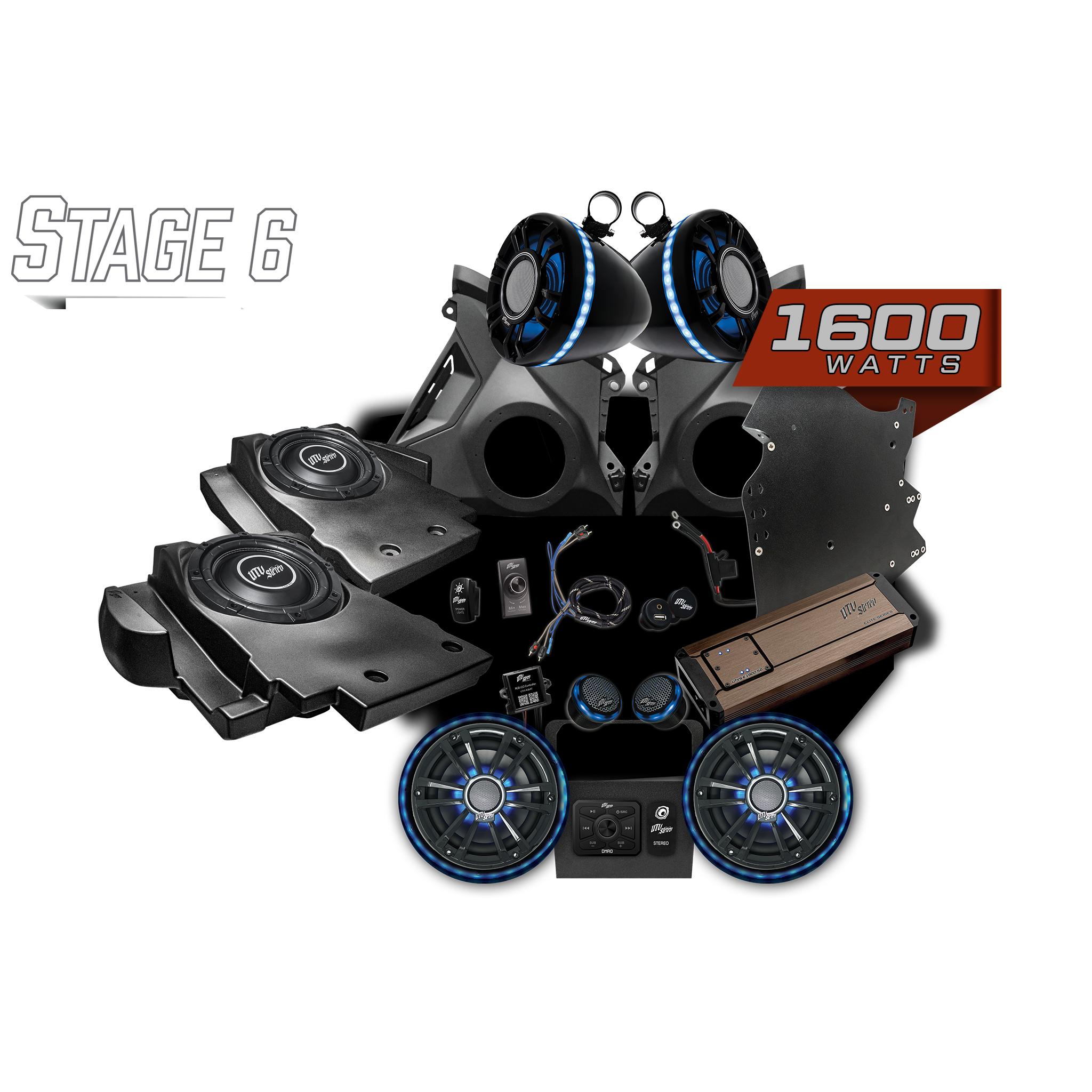 Can-Am® Maverick R Elite Series Stage 6 Stereo Kit | UTVS-R-S6-E