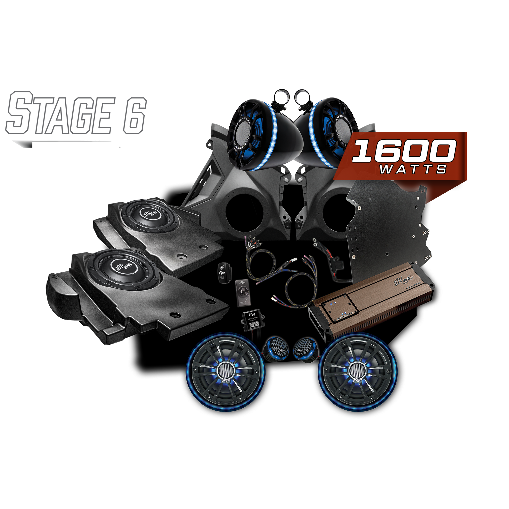 Can-Am® Maverick R BRP GO! Elite Series Stage 6 Stereo Kit | UTVS-R-S6-E-GO